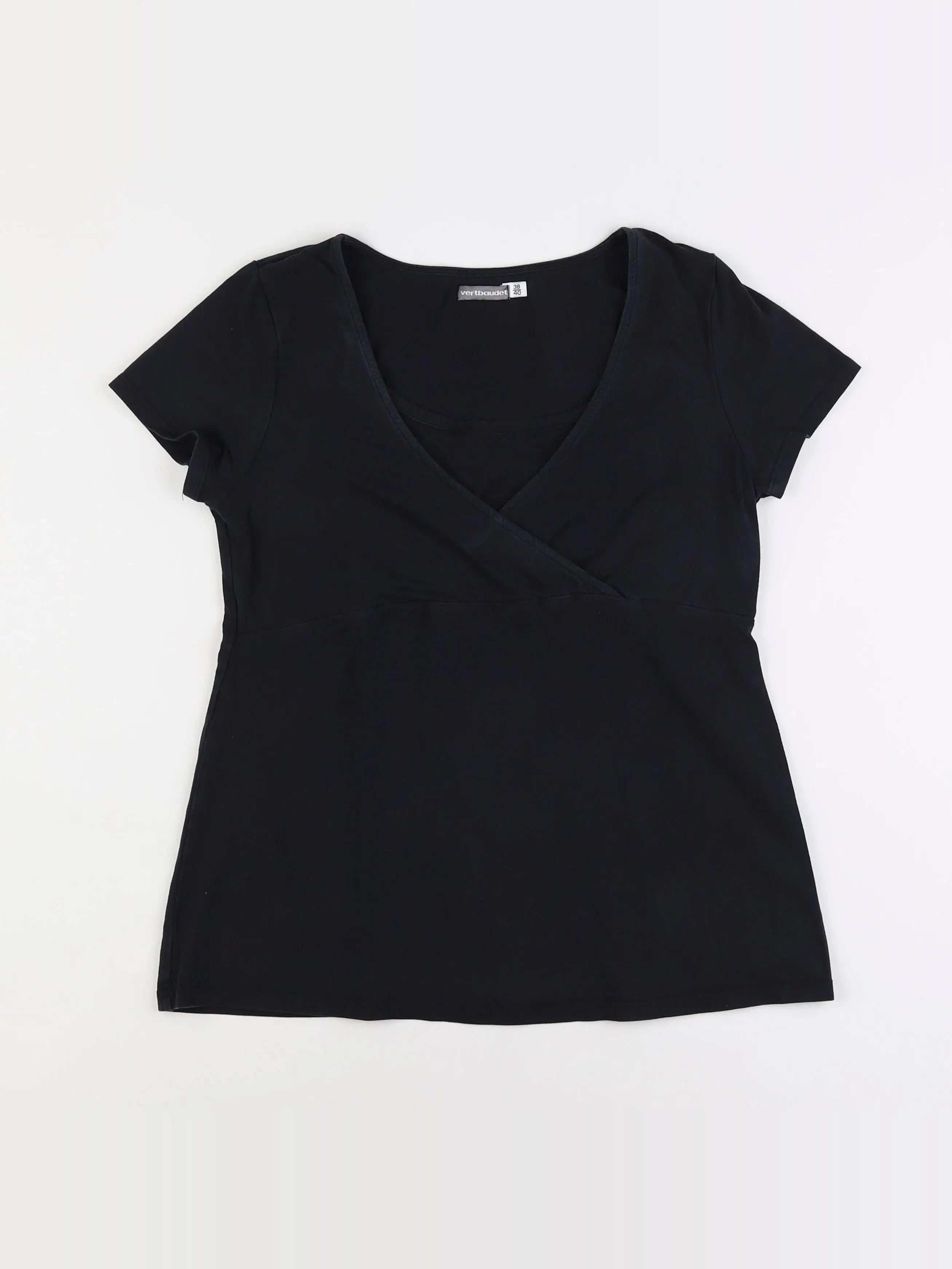 Vertbaudet - tee-shirt grossesse noir - 38 à 40