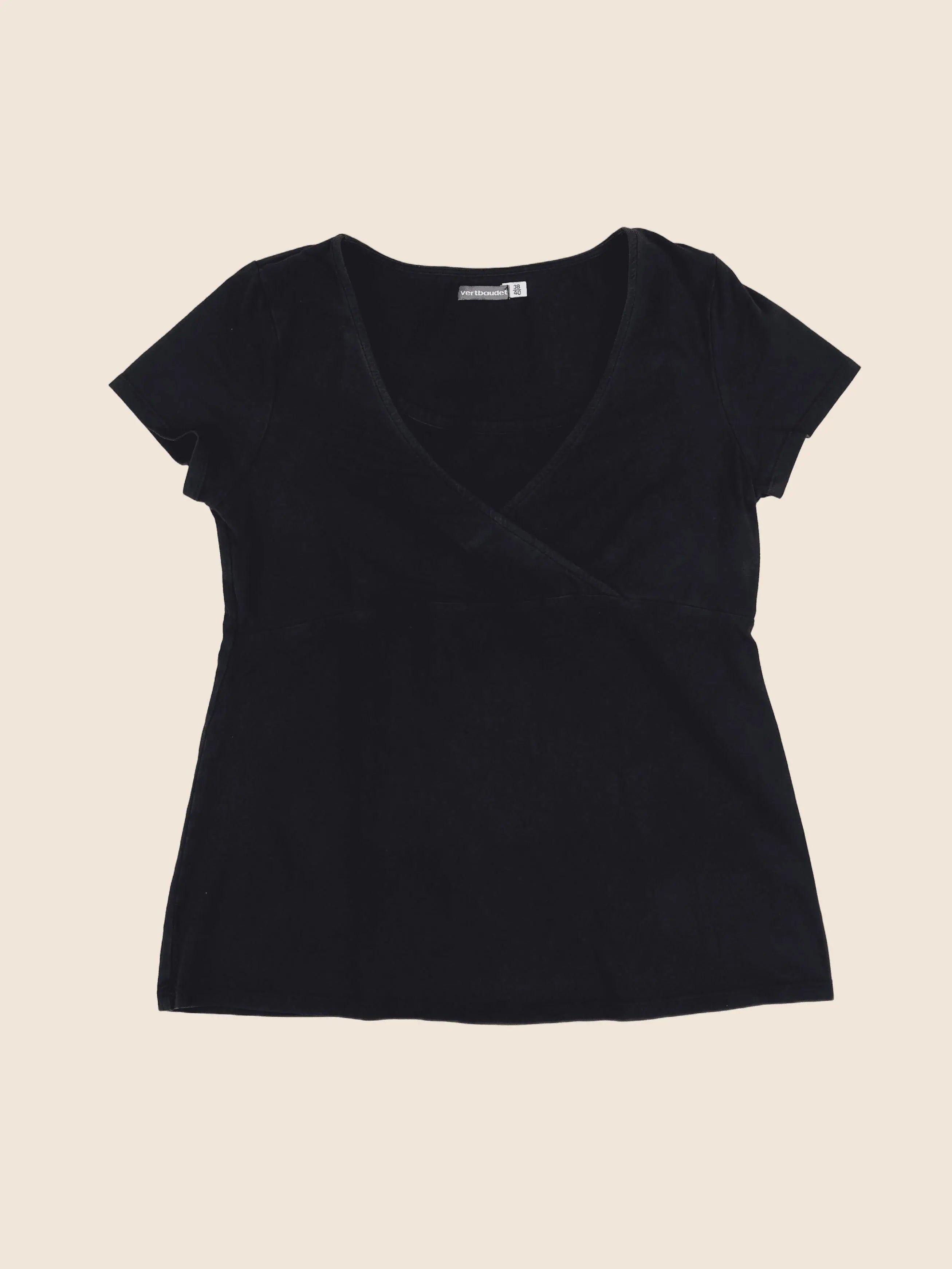 Vertbaudet - tee-shirt grossesse noir - 38 à 40