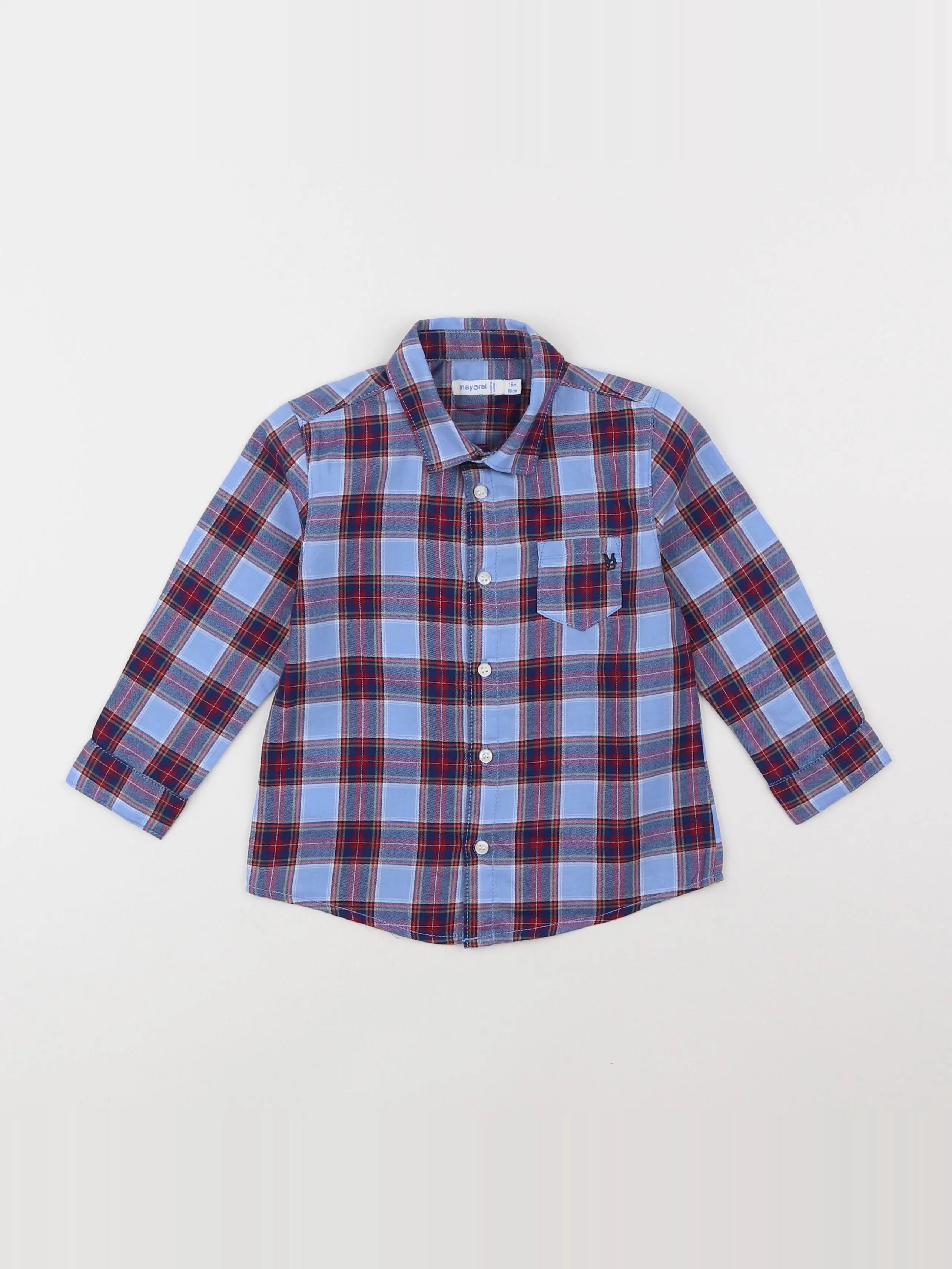 Mayoral - chemise multicolore - 18 mois