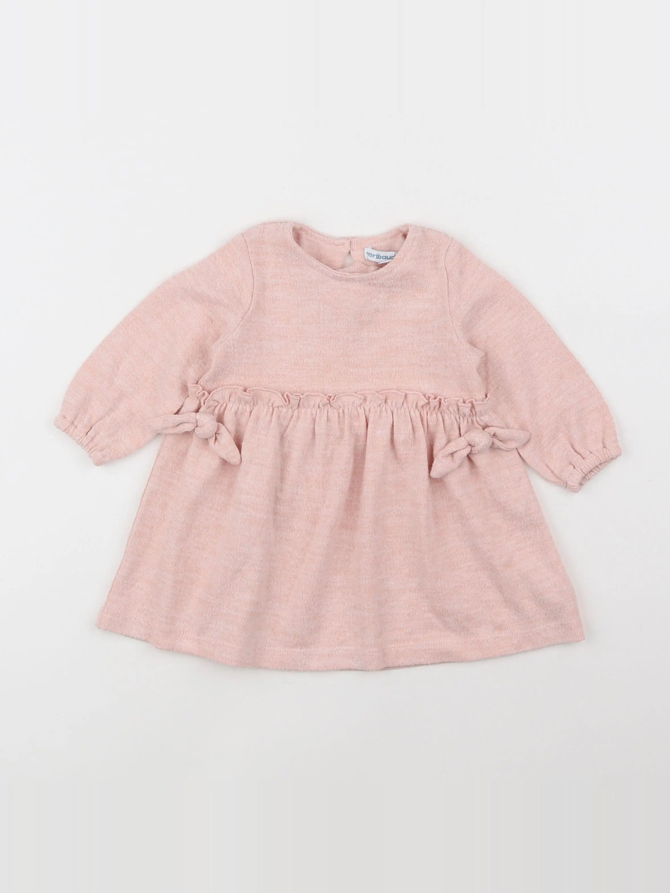 Vertbaudet - robe rose - 6/9 mois