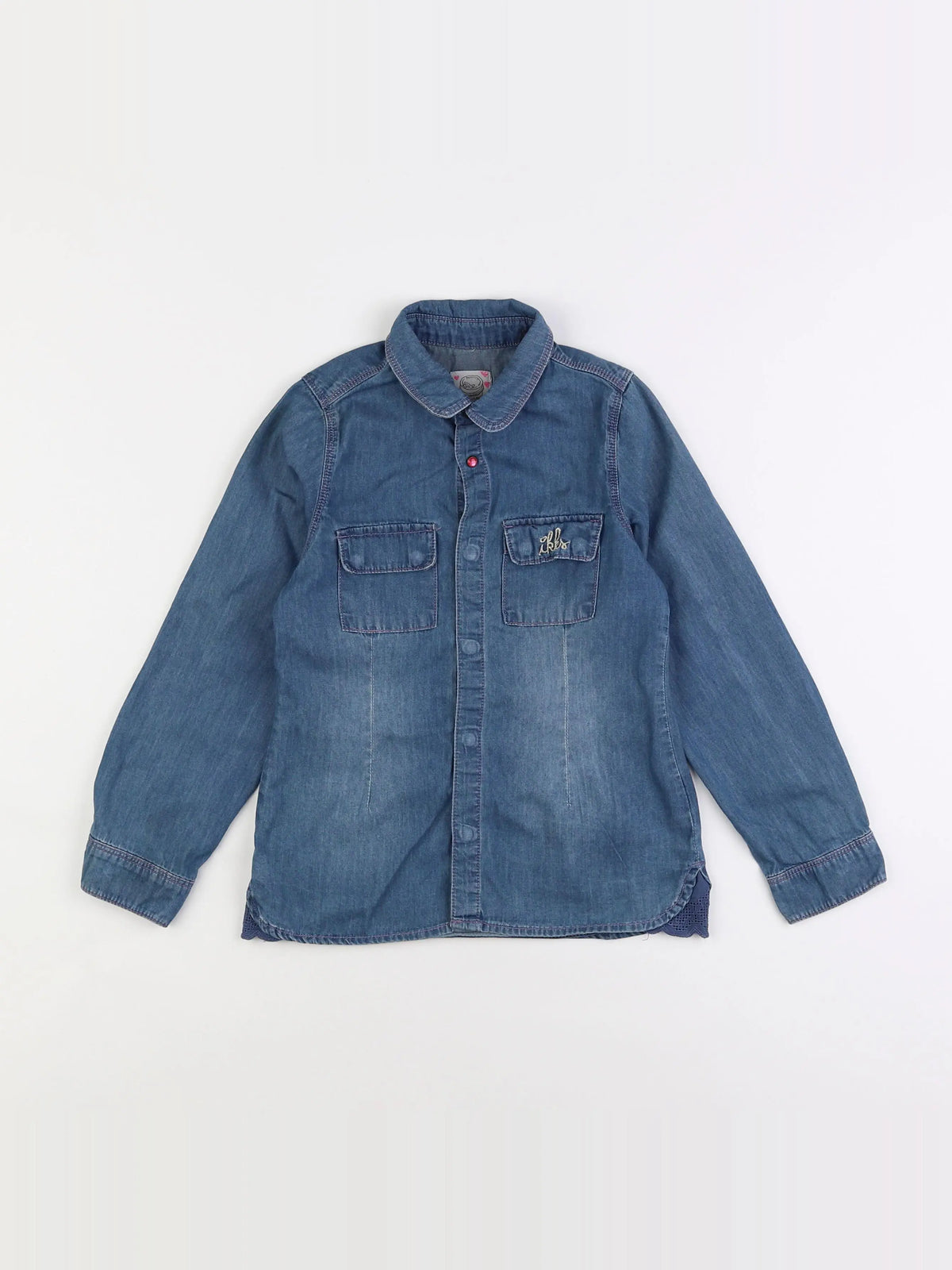 IKKS - blouse bleu - 6 ans