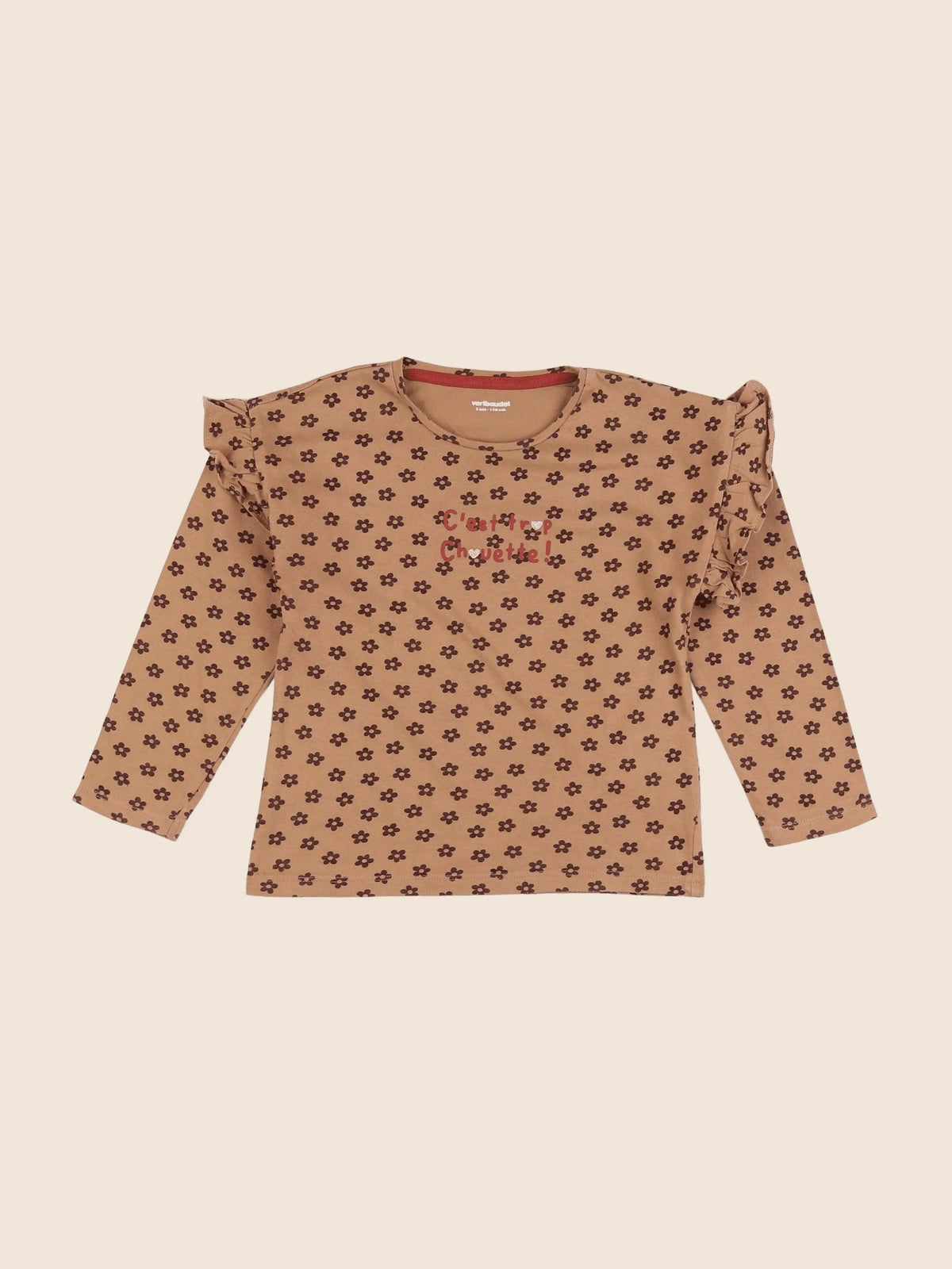 Vertbaudet - tee-shirt marron - 5 ans