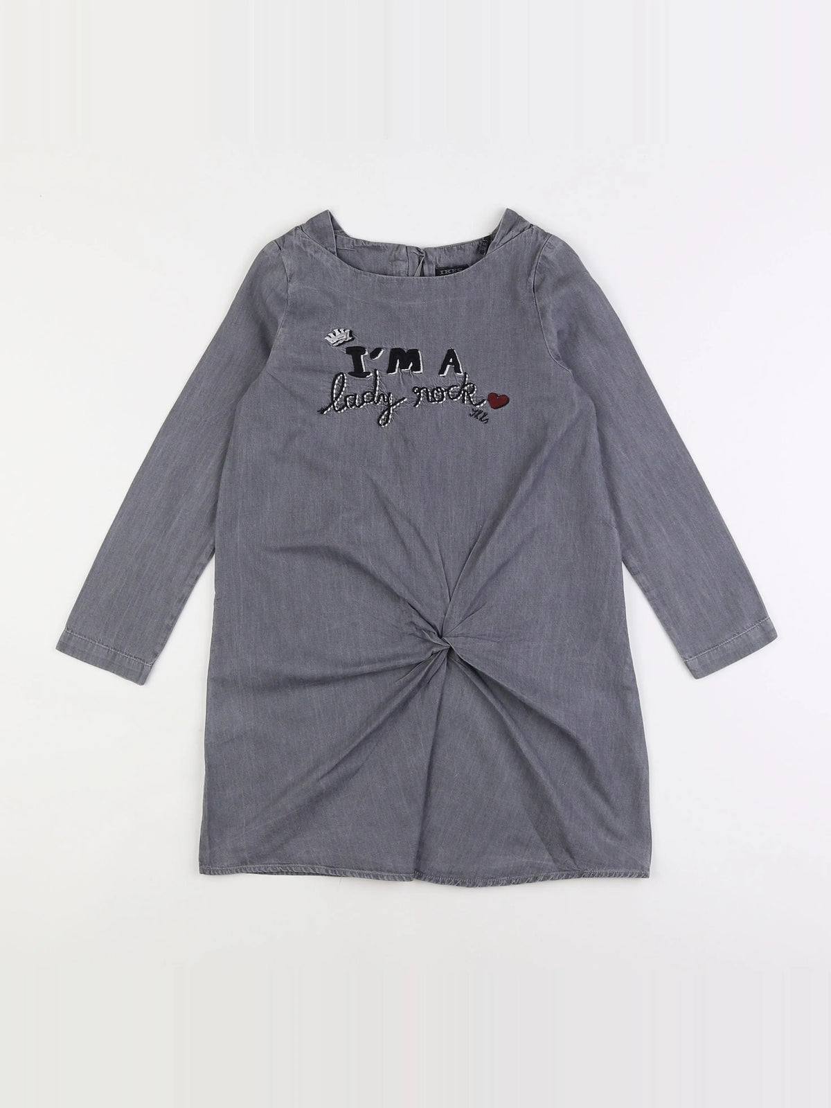 IKKS - robe gris - 8 ans