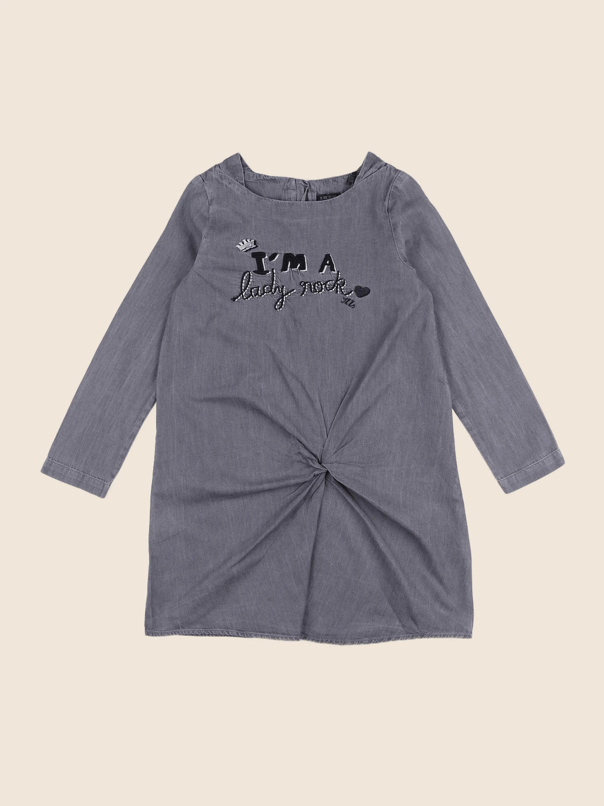 IKKS - robe gris - 8 ans