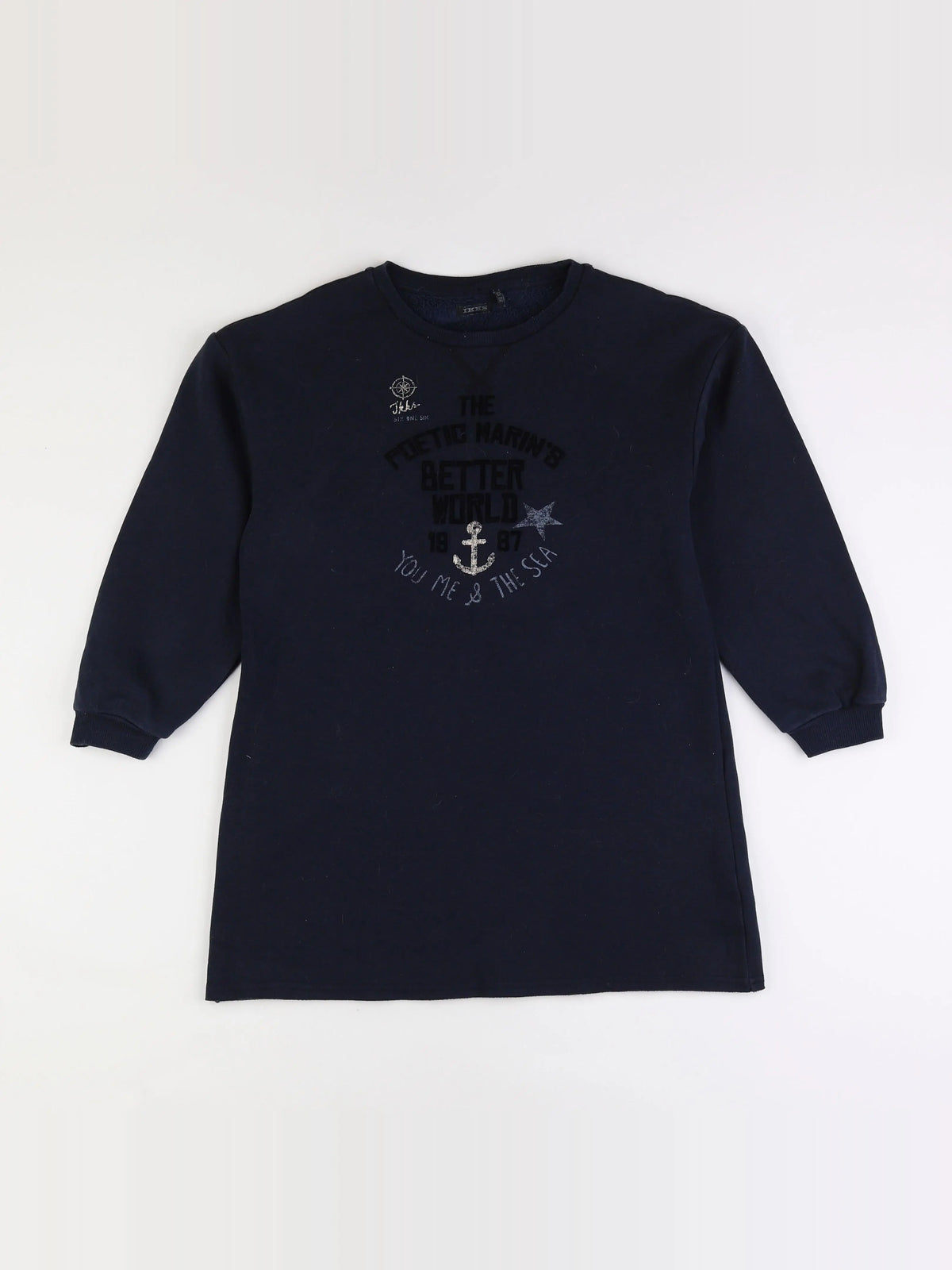 IKKS - robe bleu - 10 ans