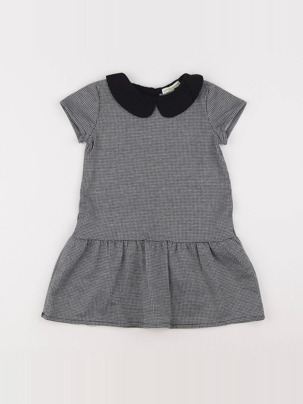 Vertbaudet - robe blanc, noir - 3 ans