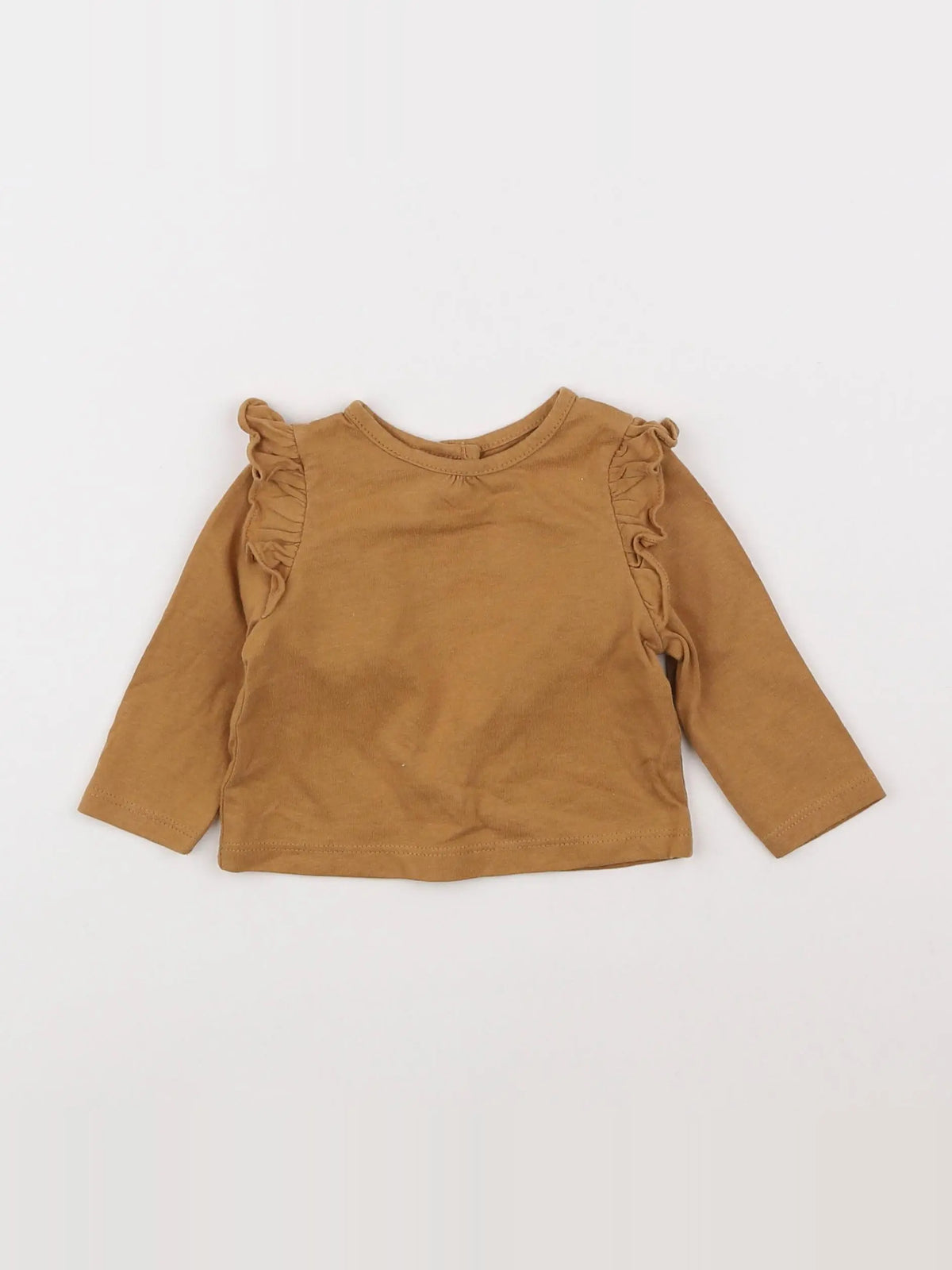 Vertbaudet - tee-shirt marron - 3 mois