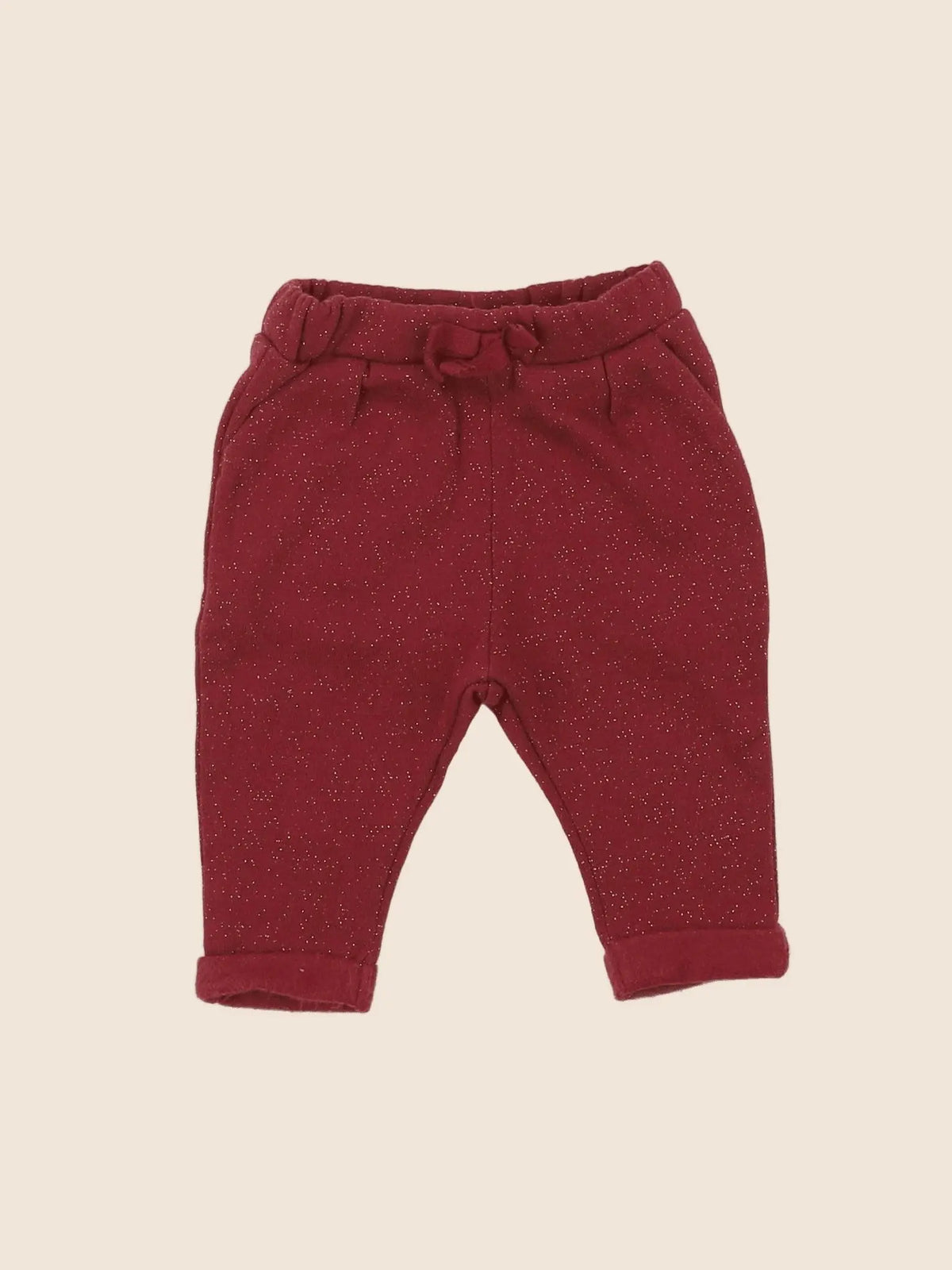 Vertbaudet - pantalon rouge - 3 mois