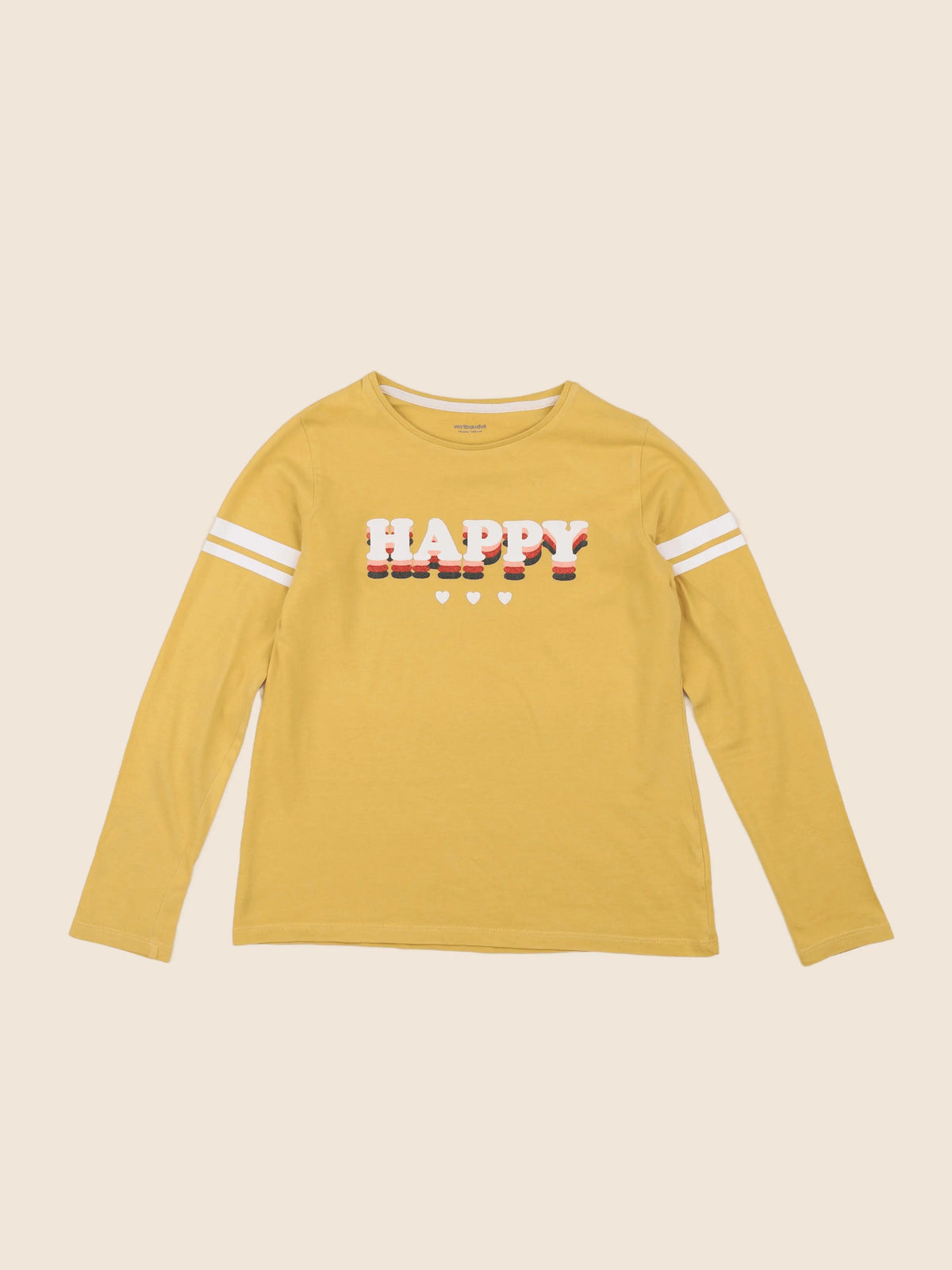 Vertbaudet - tee-shirt jaune - 10 ans