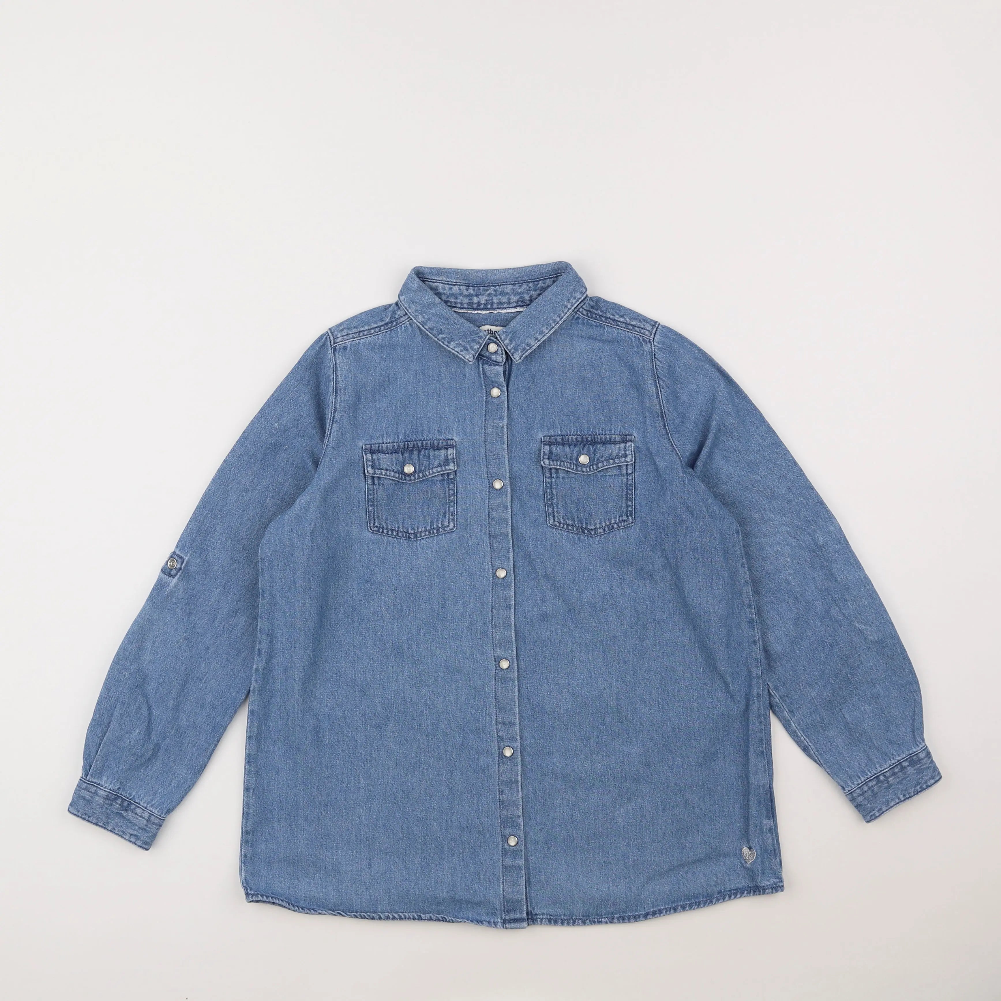 Vertbaudet - chemise bleu - 10 ans