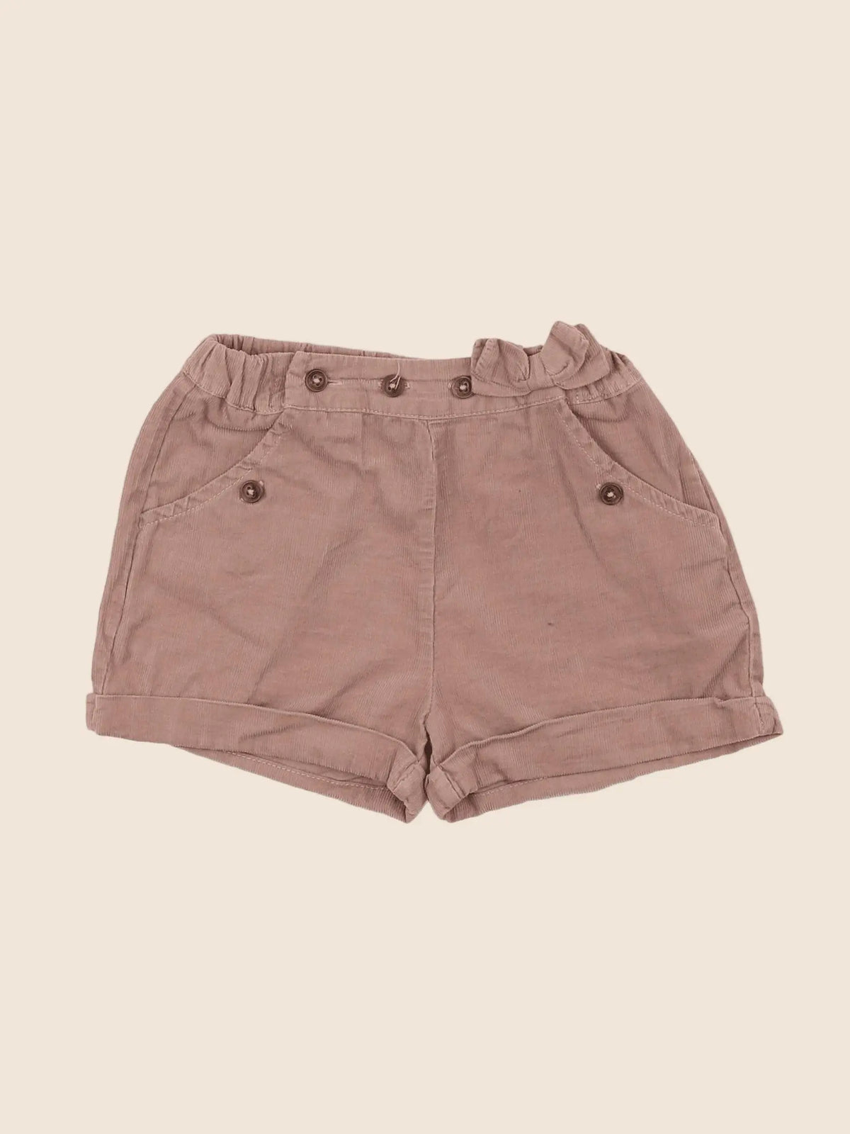 Vertbaudet - short beige - 18 mois