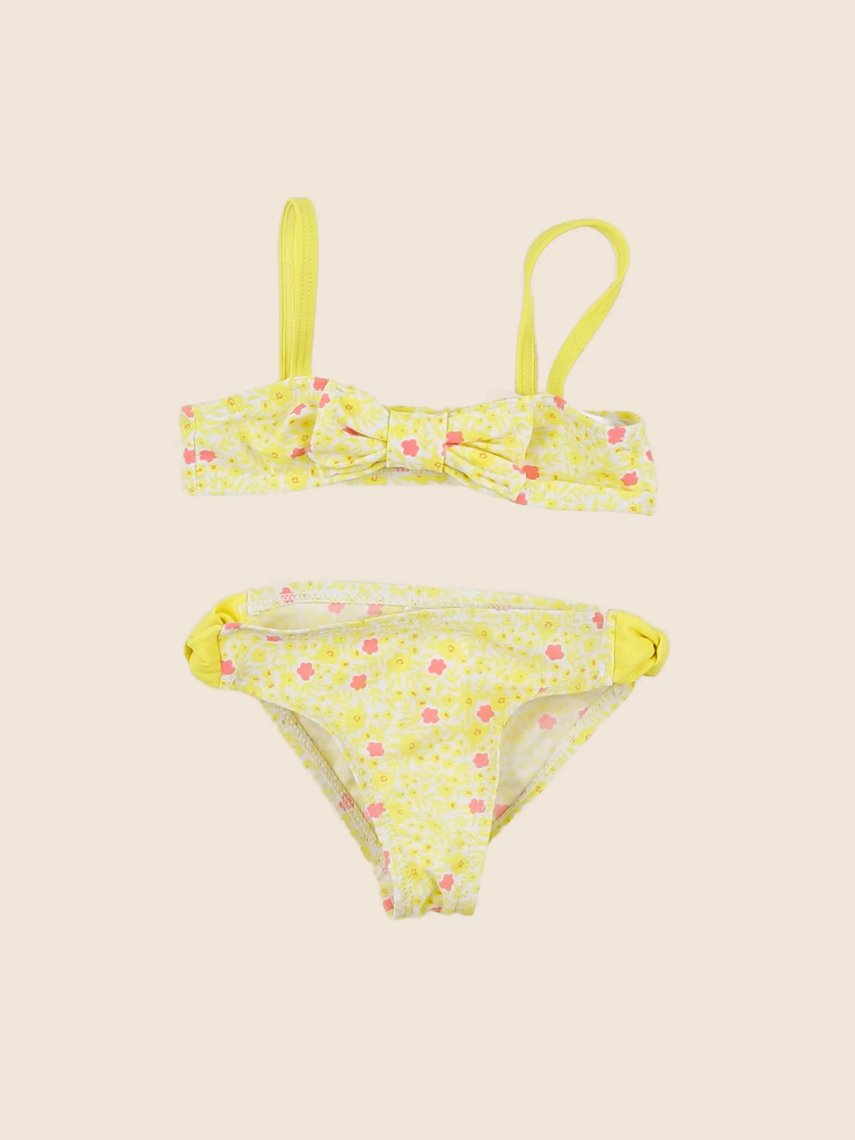 Vertbaudet - maillot de bain jaune - 2 ans