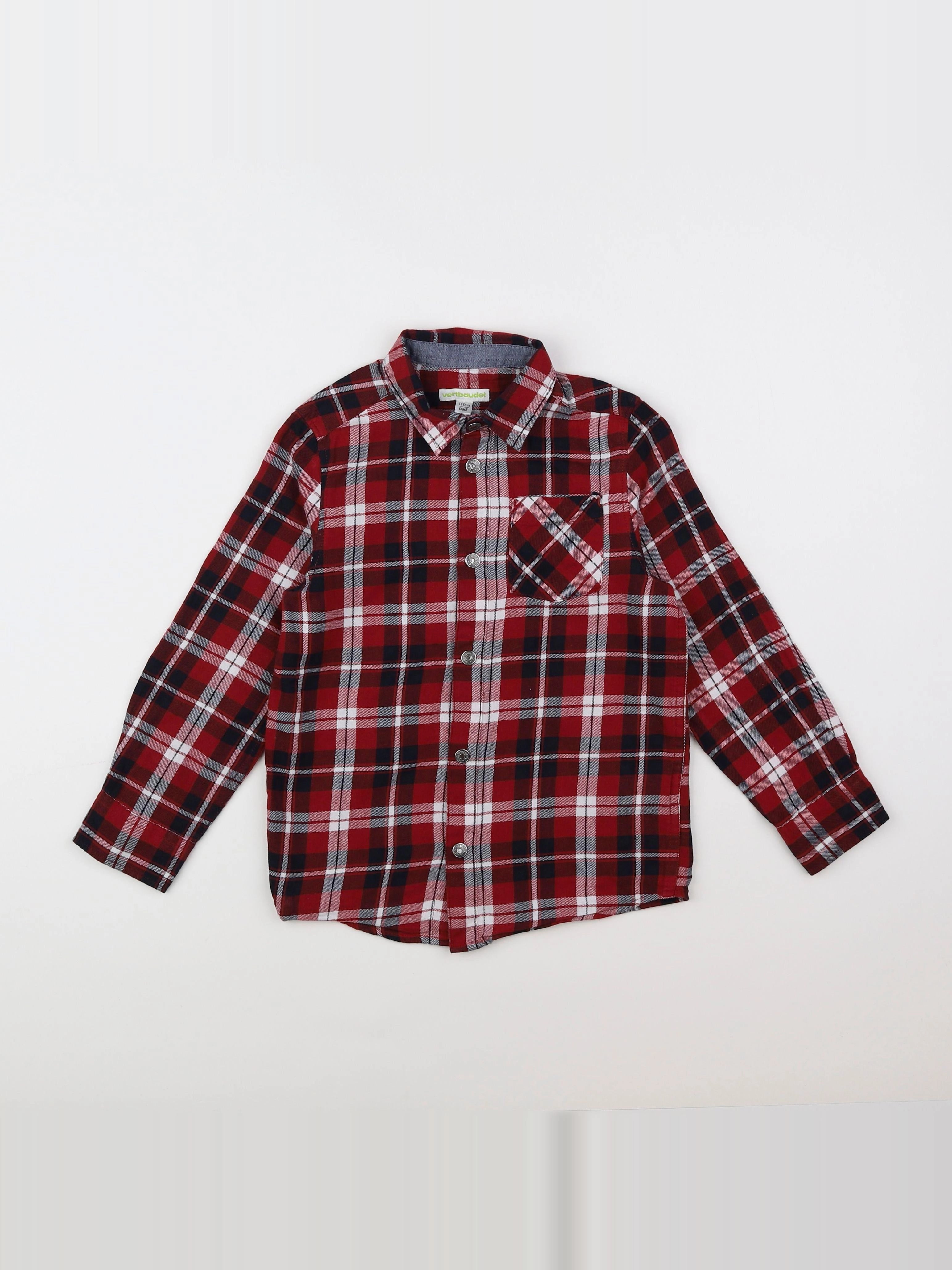 Vertbaudet - chemise multicolore - 6 ans