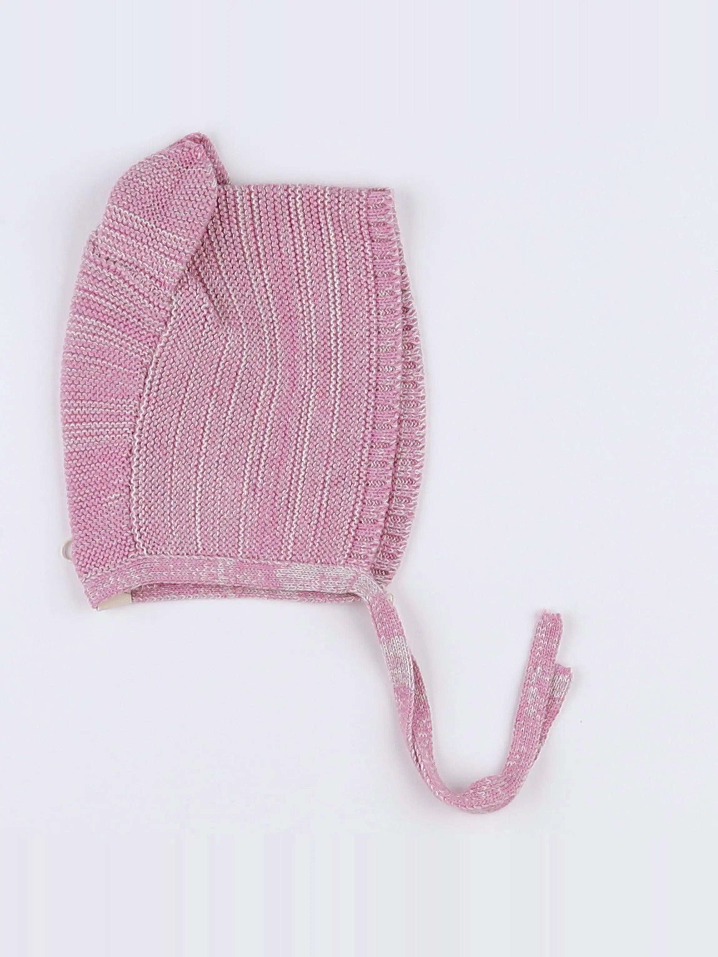 Bayiri  - bonnet rose, gris (neuf) - 6/12 mois