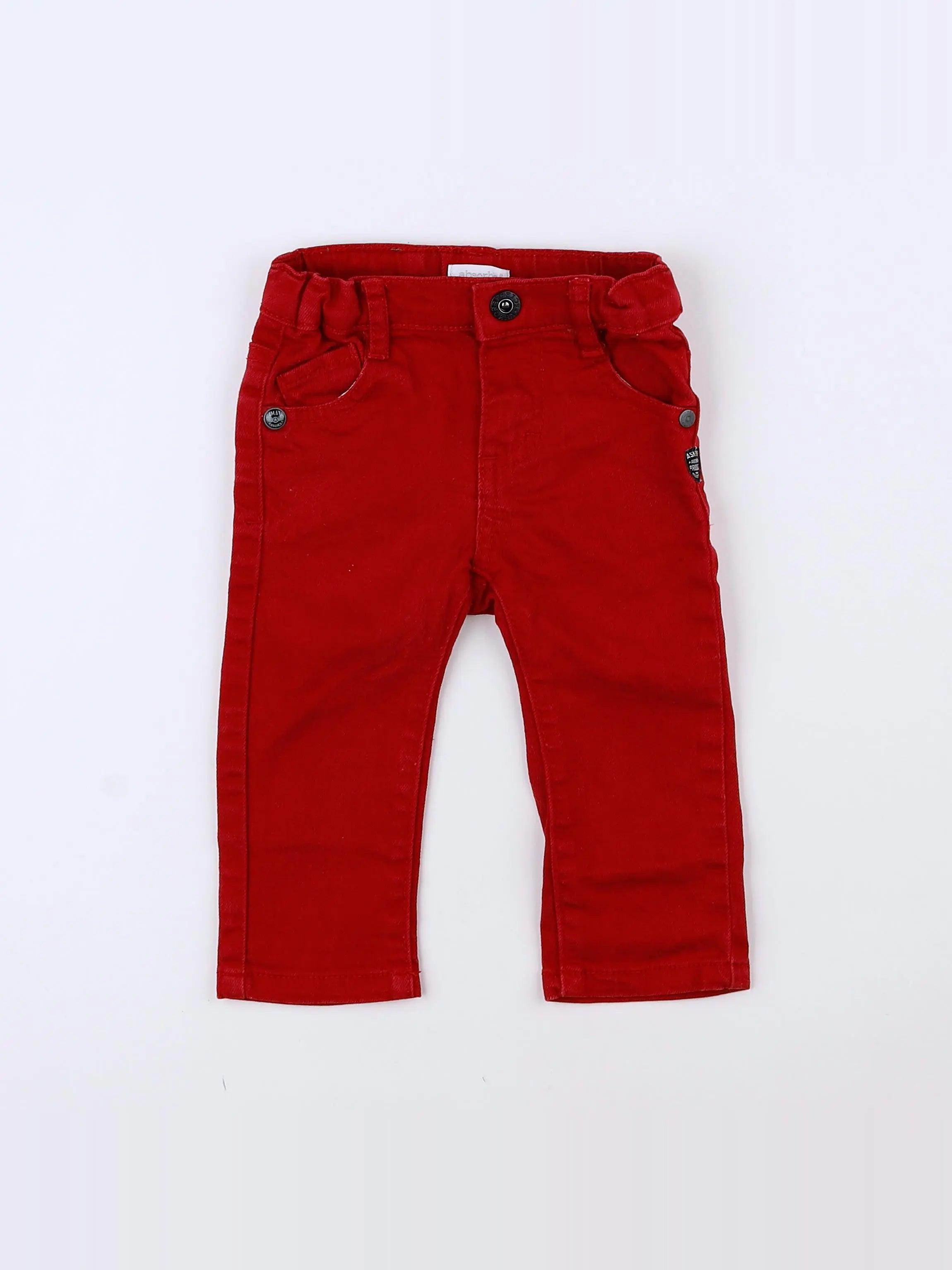 Absorba - pantalon rouge - 12 mois
