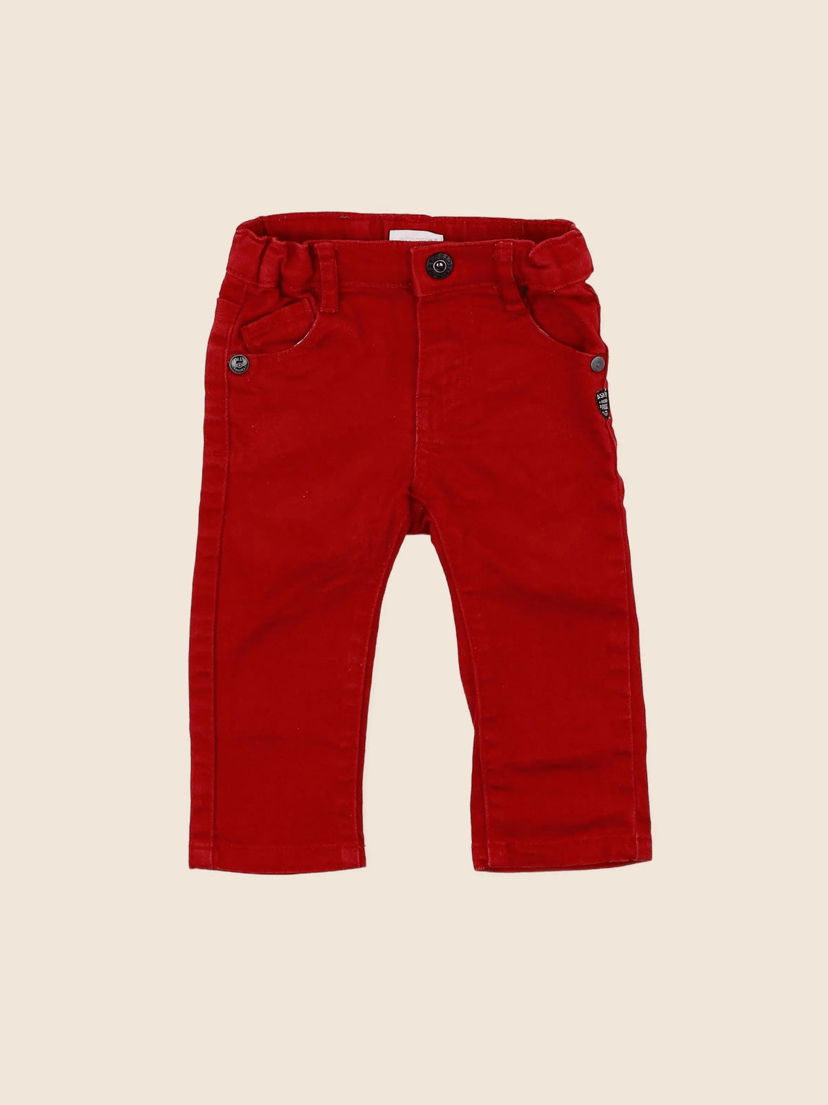 Absorba - pantalon rouge - 12 mois