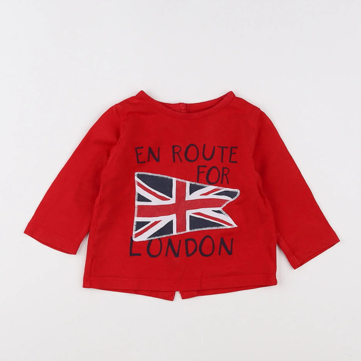 Vertbaudet - tee-shirt rouge - 3 mois