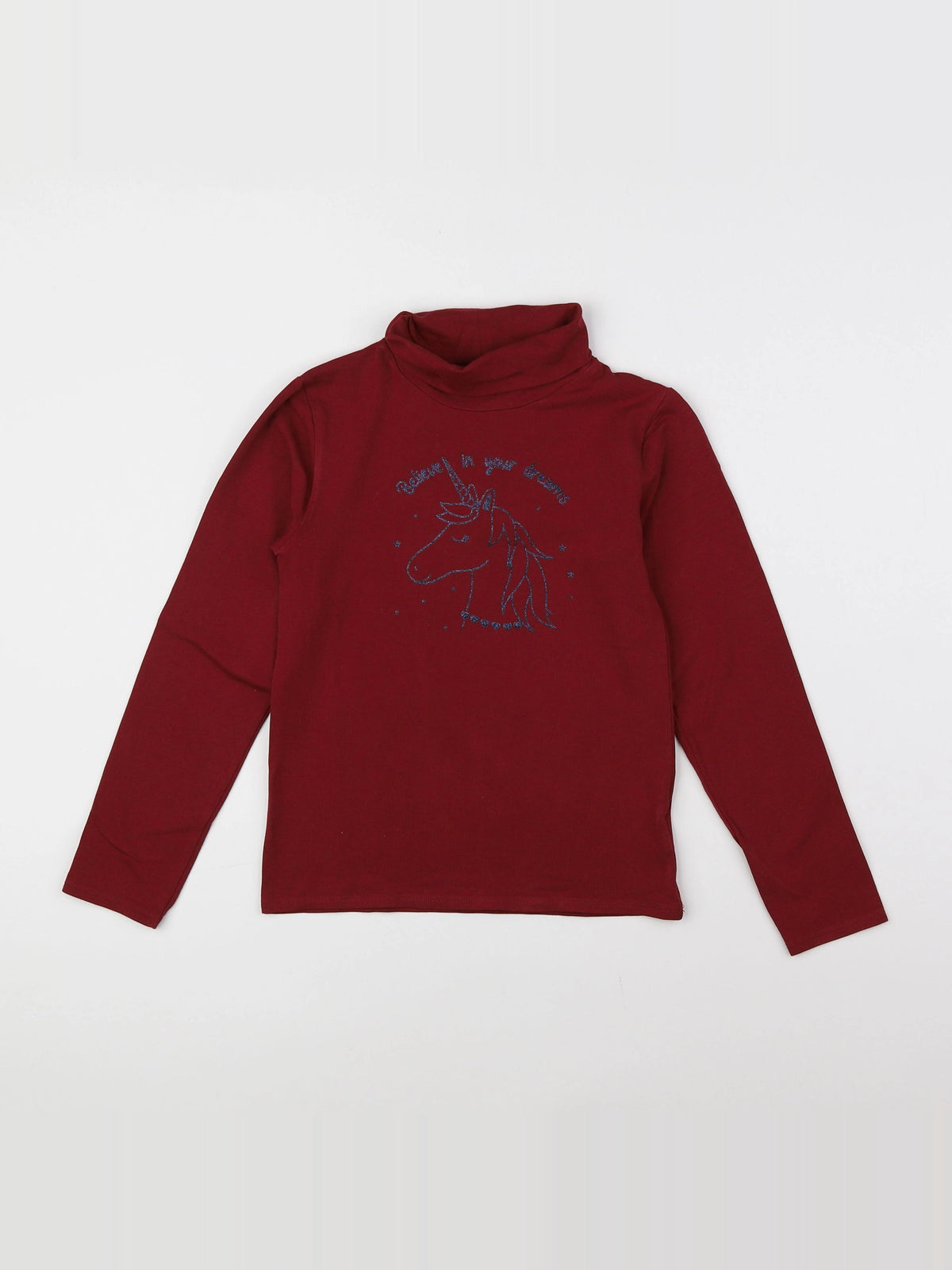 Vertbaudet - sous-pull Rouge - 8 ans