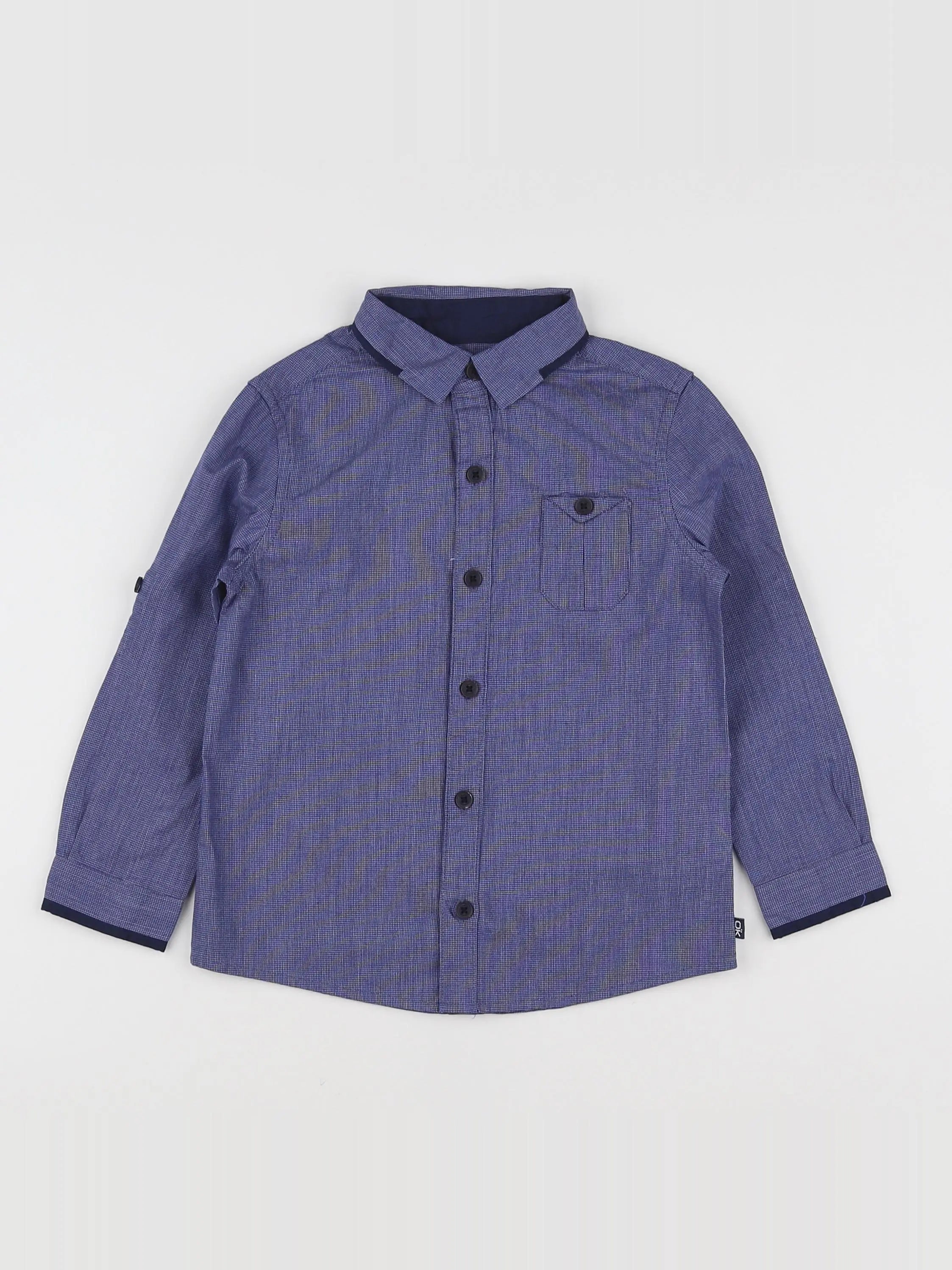 Okaidi - chemise bleu - 3 ans