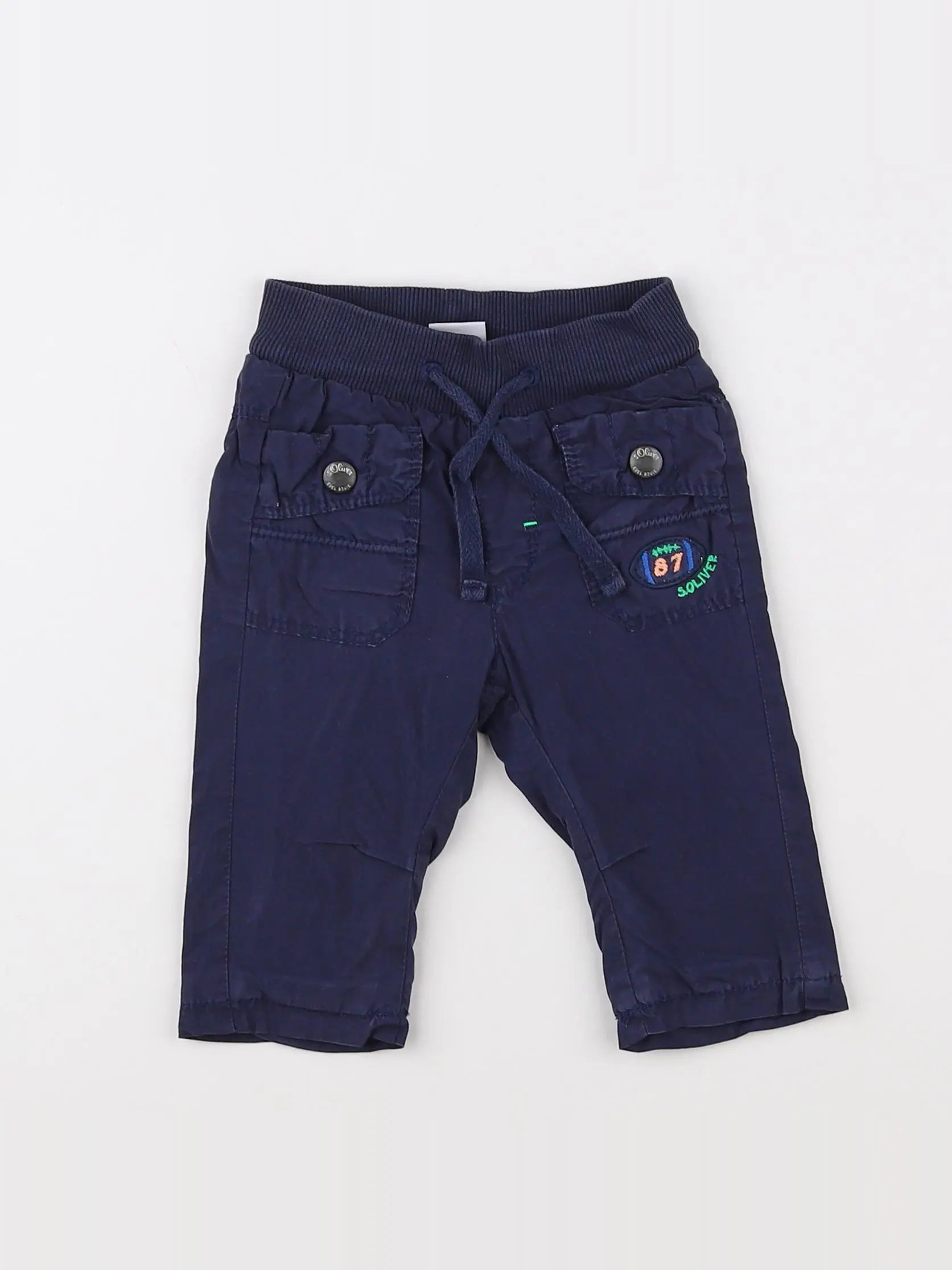 H&M - pantalon bleu - 3 mois