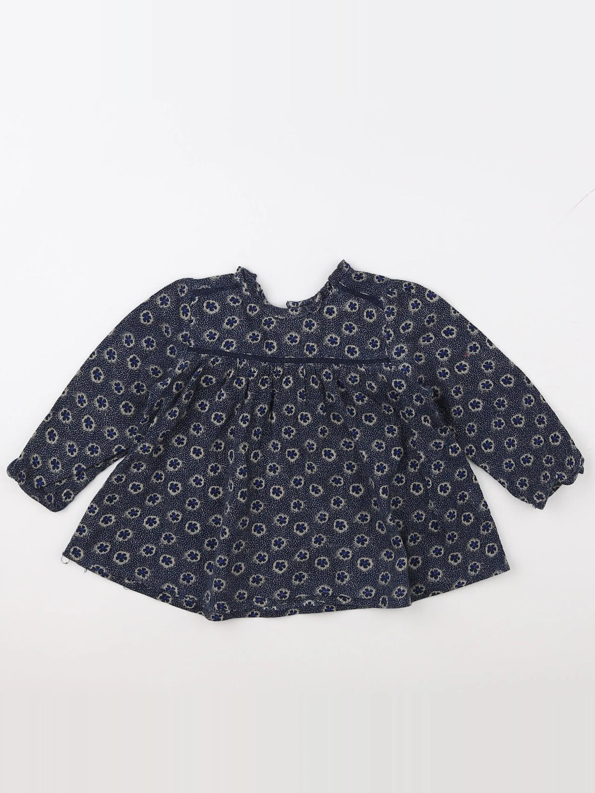 Boutchou - blouse bleu - 12 mois