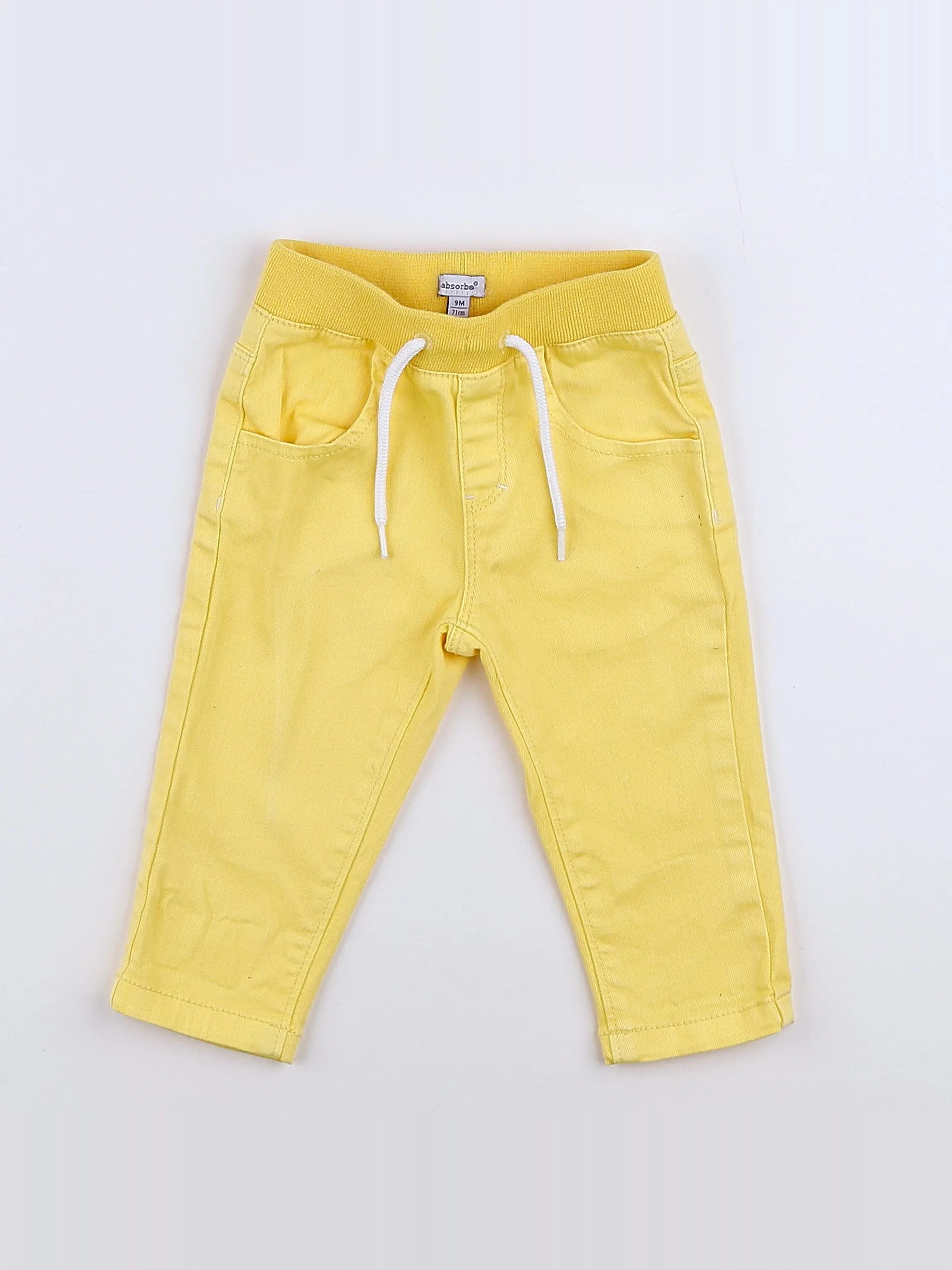 Absorba - pantalon jaune - 9 mois