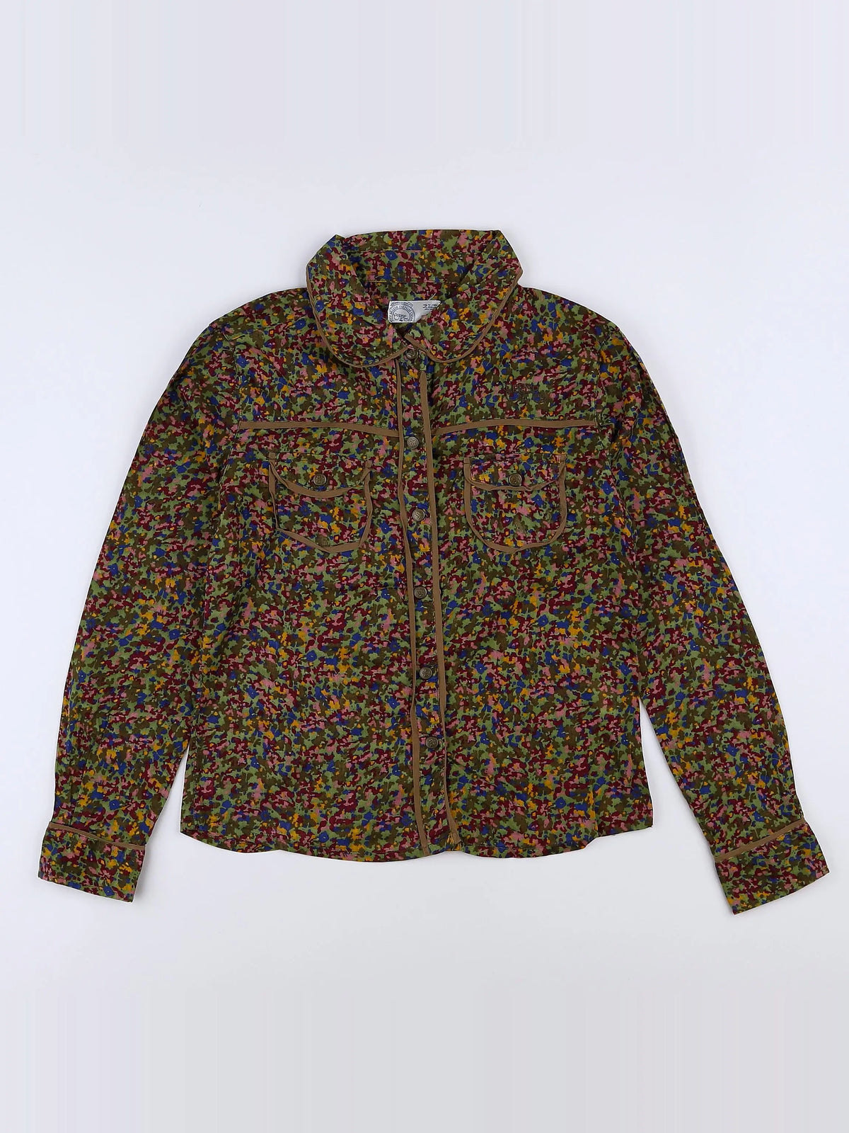 Le temps des cerises  - chemise multicolore - 10 ans