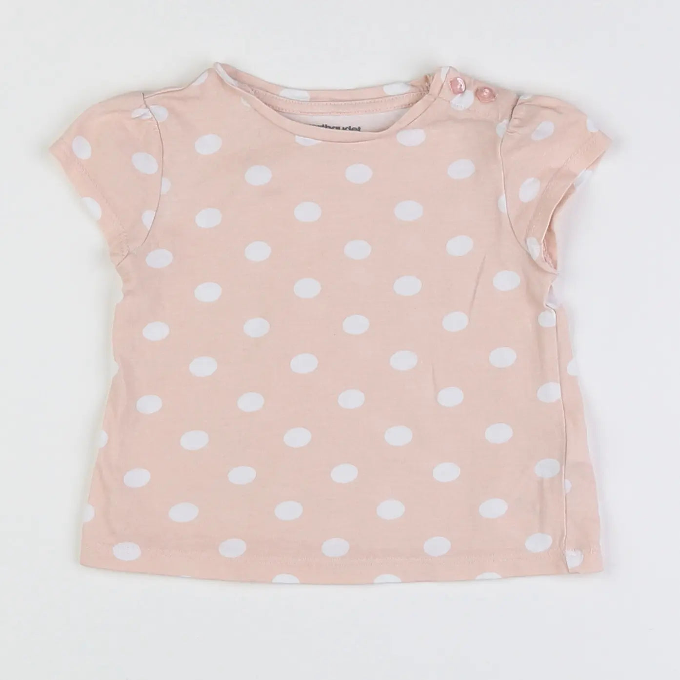 Vertbaudet - tee-shirt rose - 6 mois