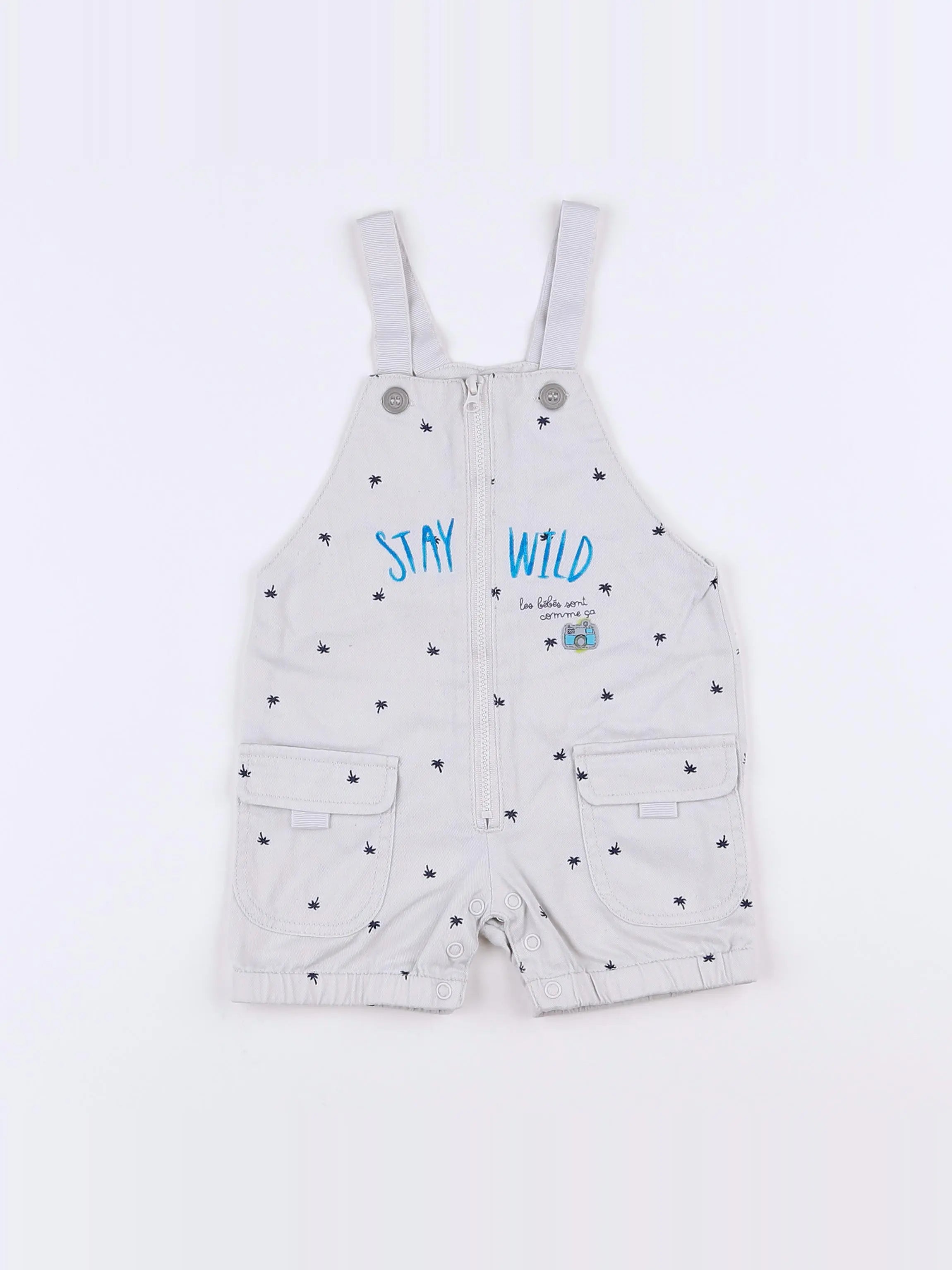 Absorba - salopette gris - 12 mois