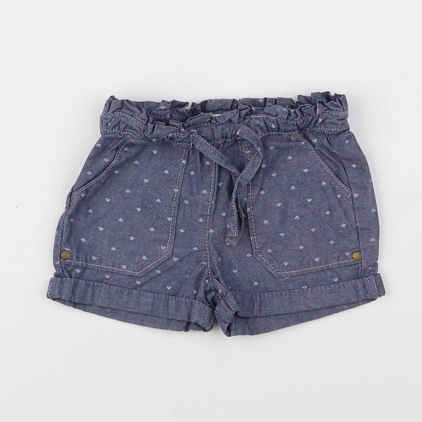 Vertbaudet - short bleu - 18 mois