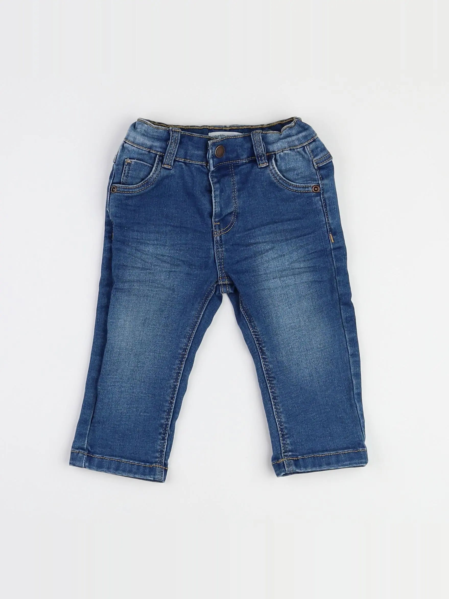 Vertbaudet - jean bleu - 9 mois