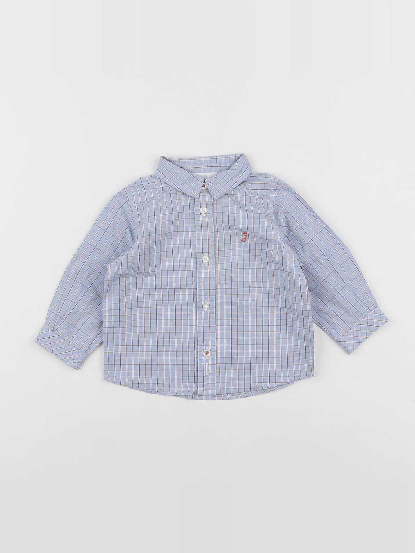 Jacadi - chemise bleu - 6 mois