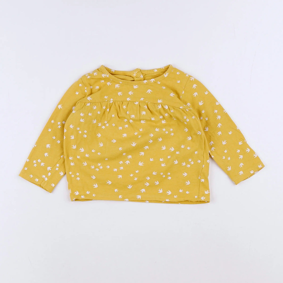 Vertbaudet - tee-shirt jaune - 9 mois