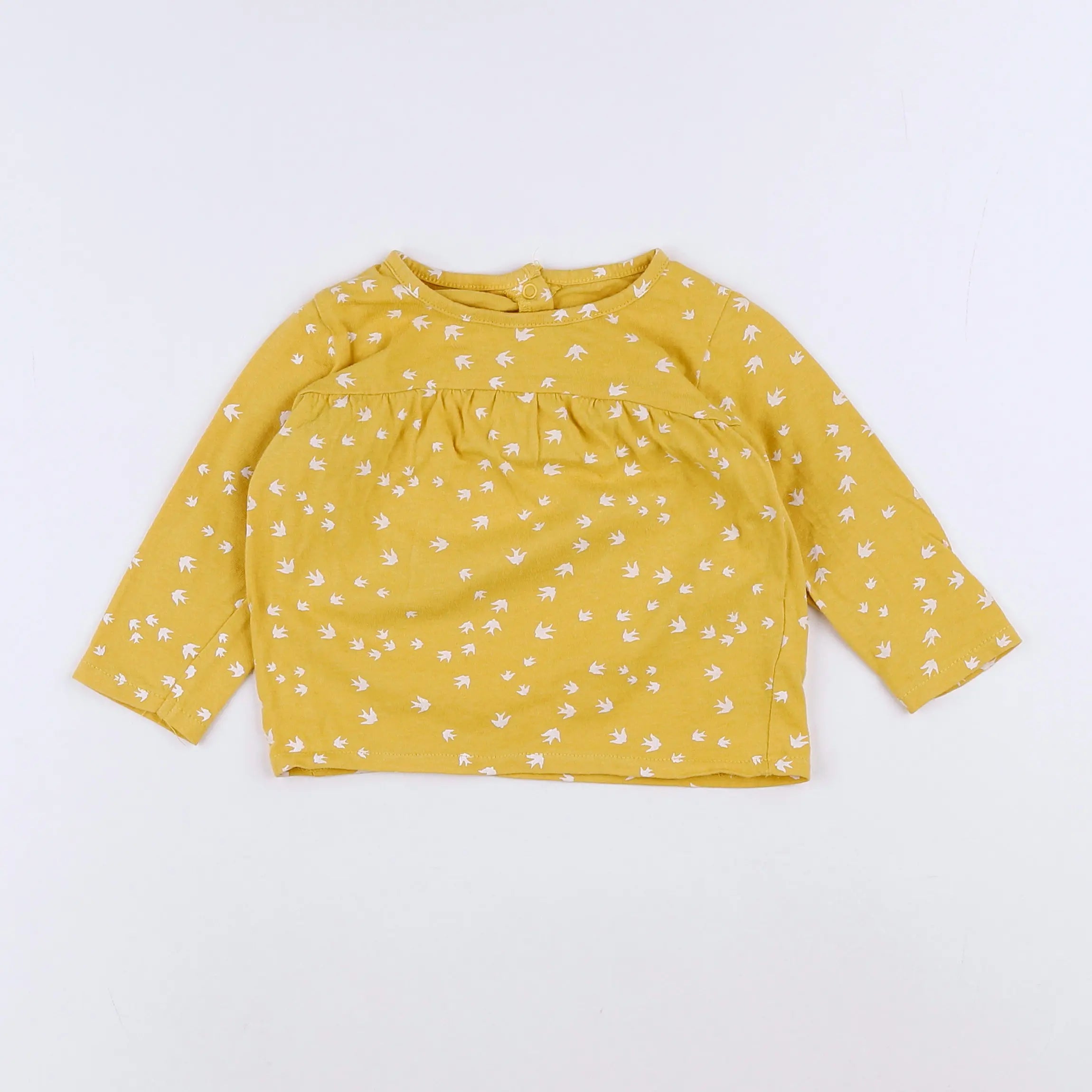 Vertbaudet - tee-shirt jaune - 9 mois