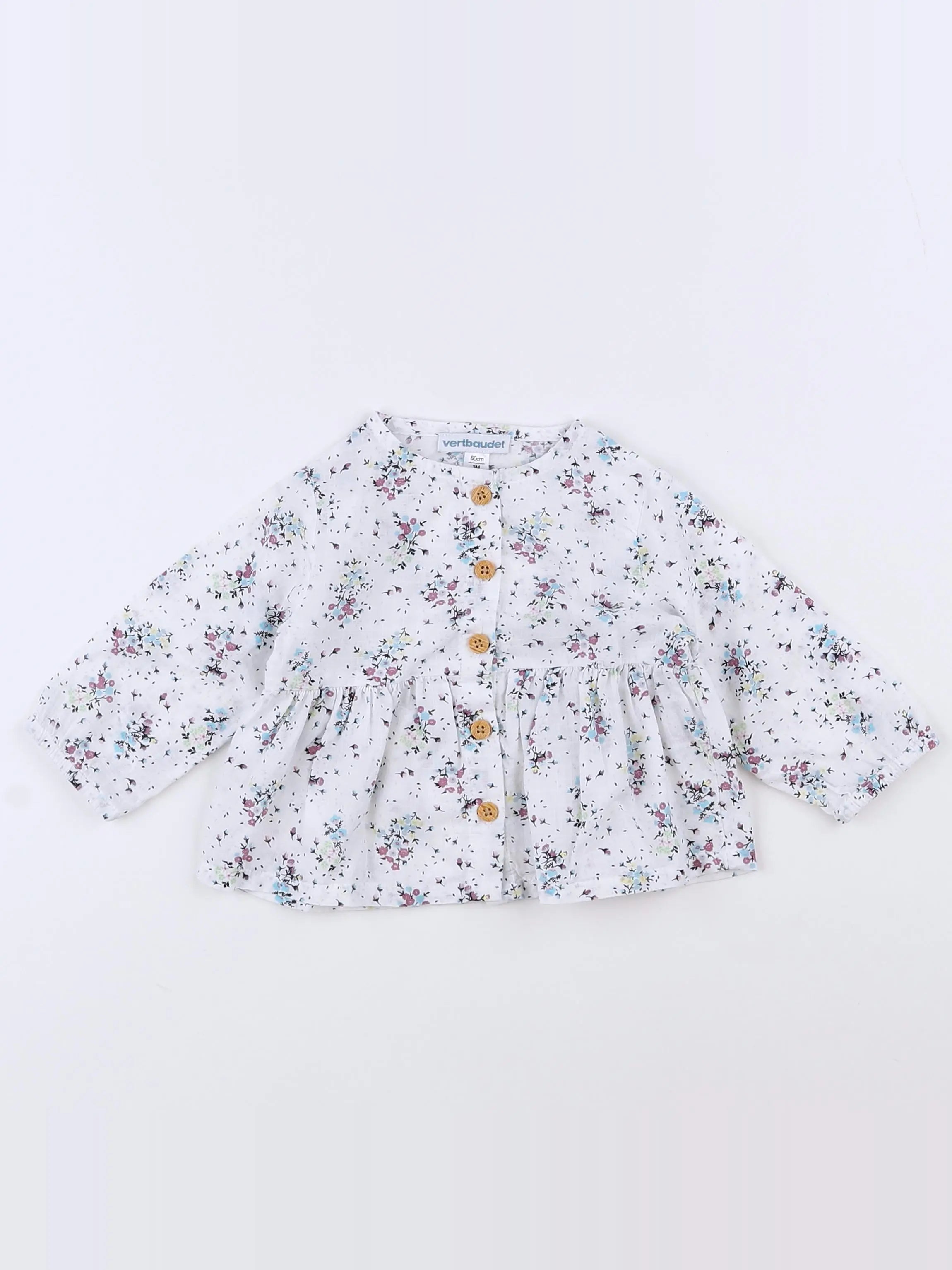 Vertbaudet - blouse blanc - 3 mois