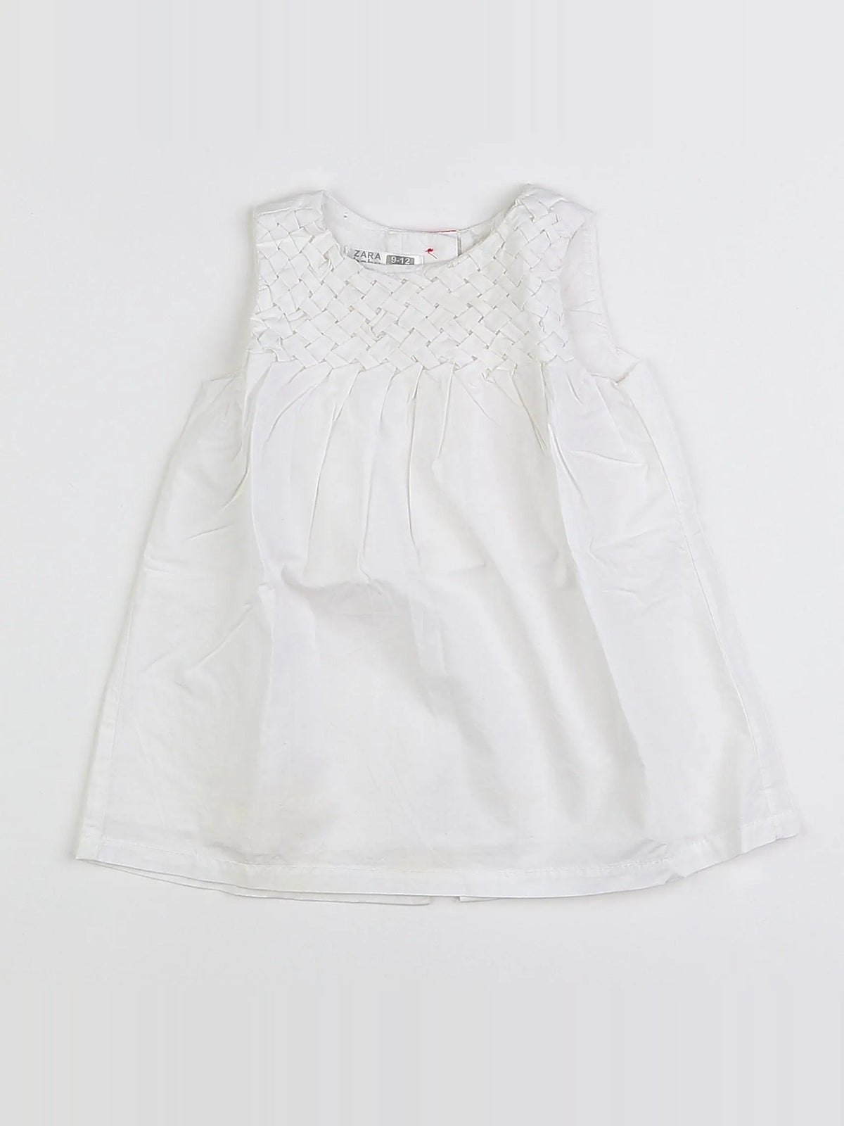 Zara - robe blanc - 9/12 mois