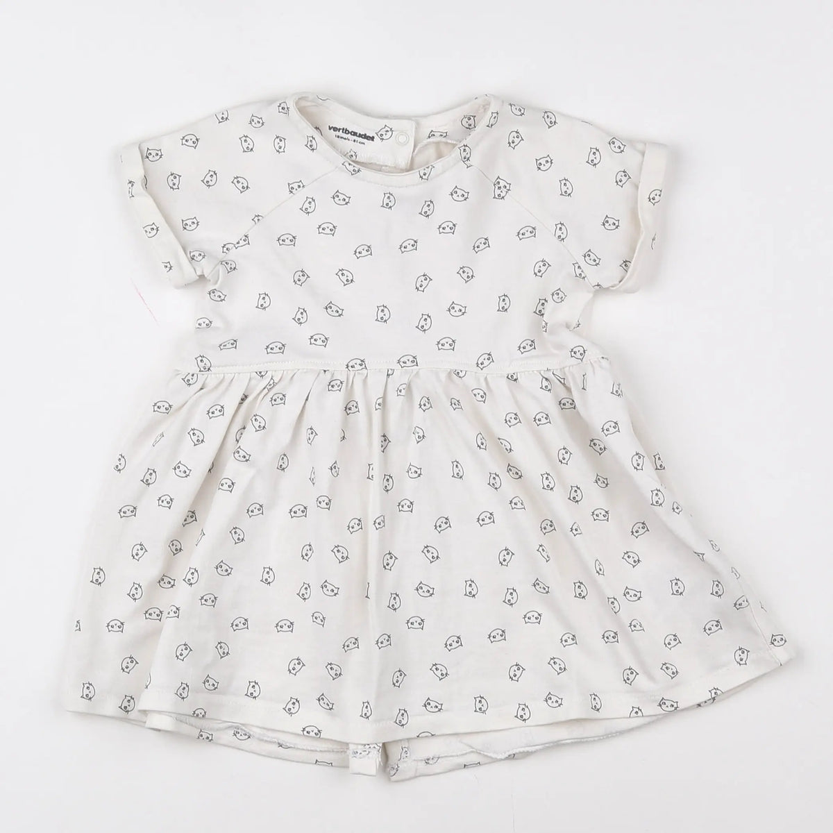 Vertbaudet - robe beige - 18 mois