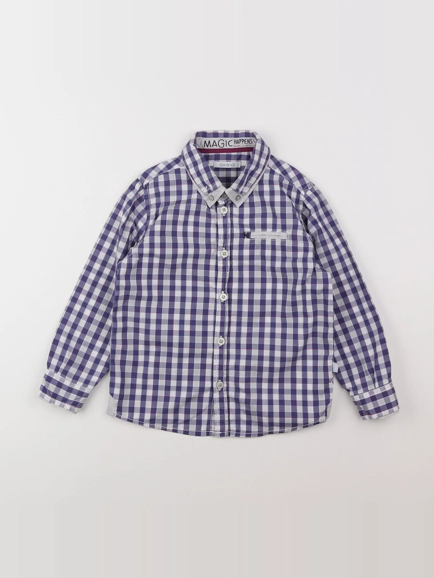 Okaidi - chemise bleu - 4 ans