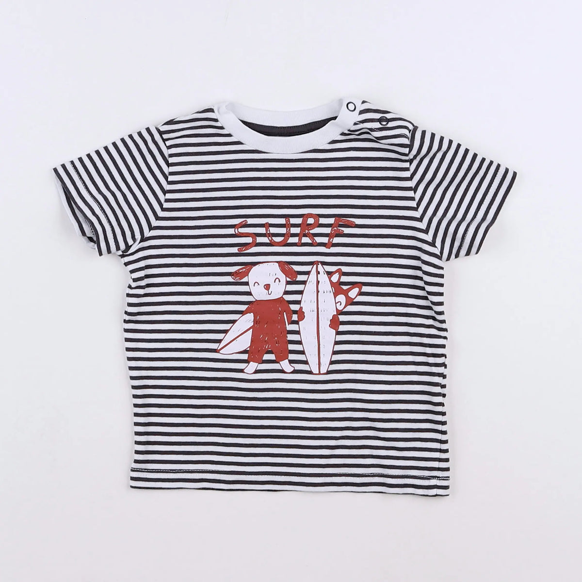 Vertbaudet - tee-shirt gris - 9 mois
