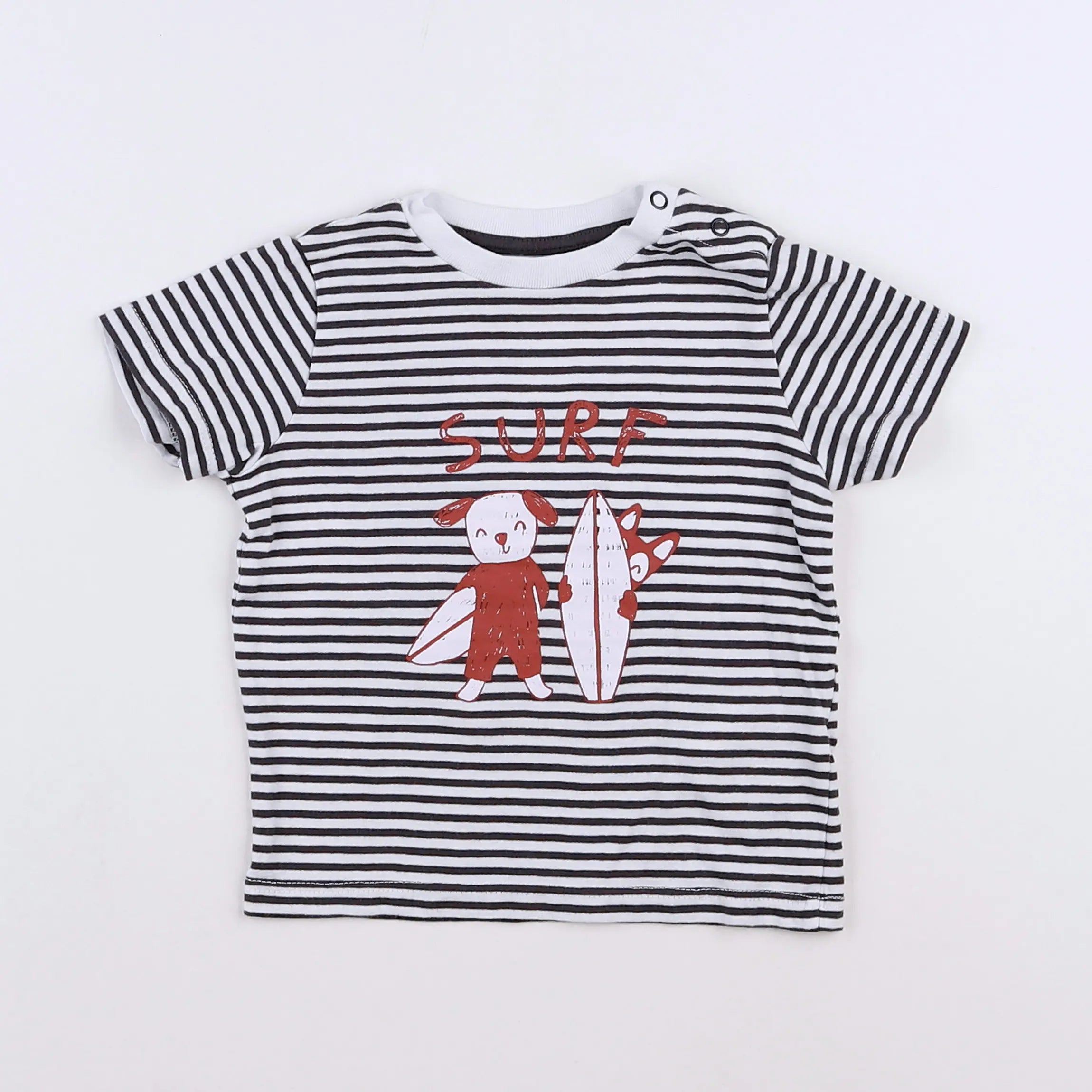 Vertbaudet - tee-shirt gris - 9 mois