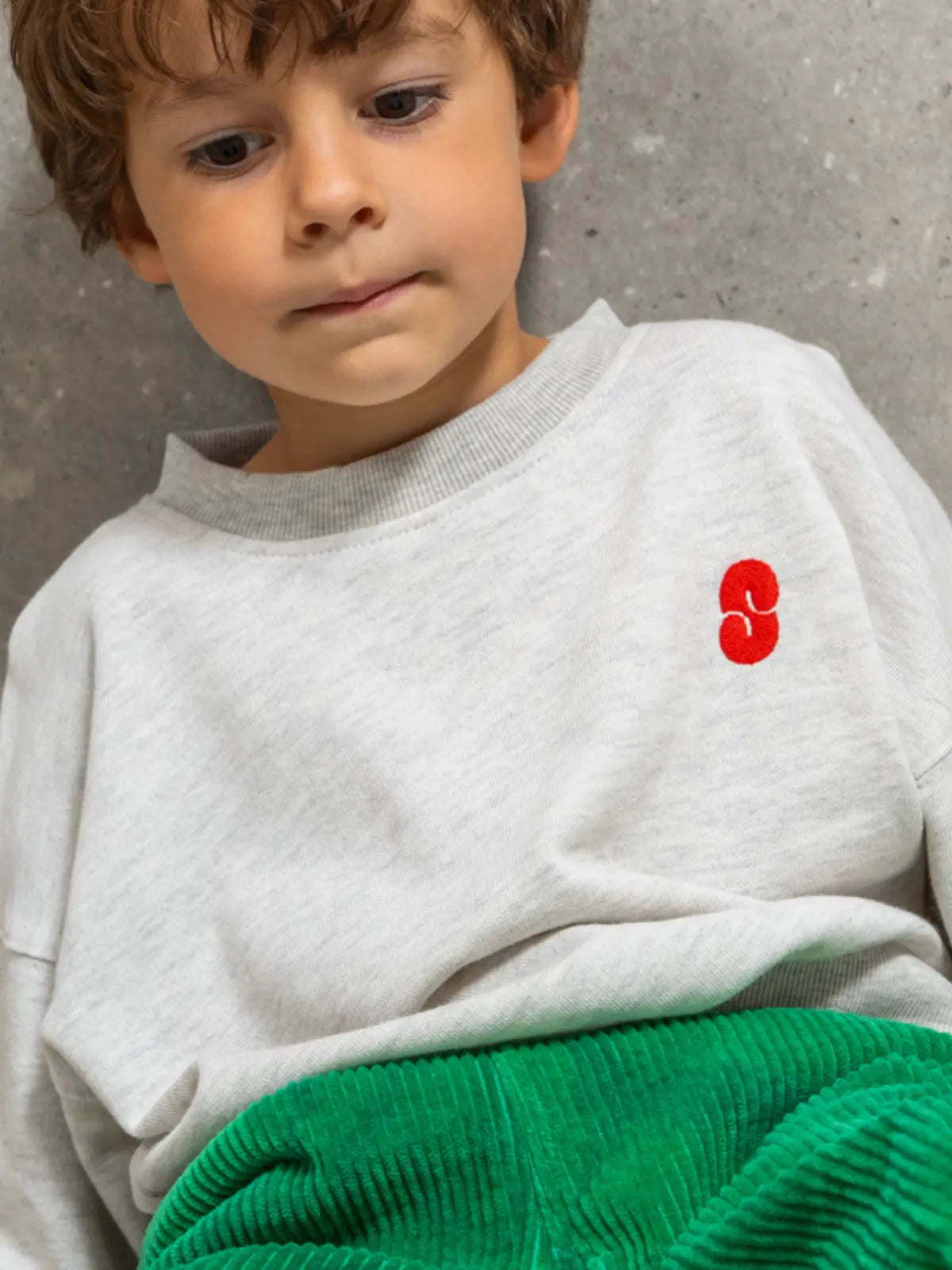 Le Sweat-shirt Gris chiné