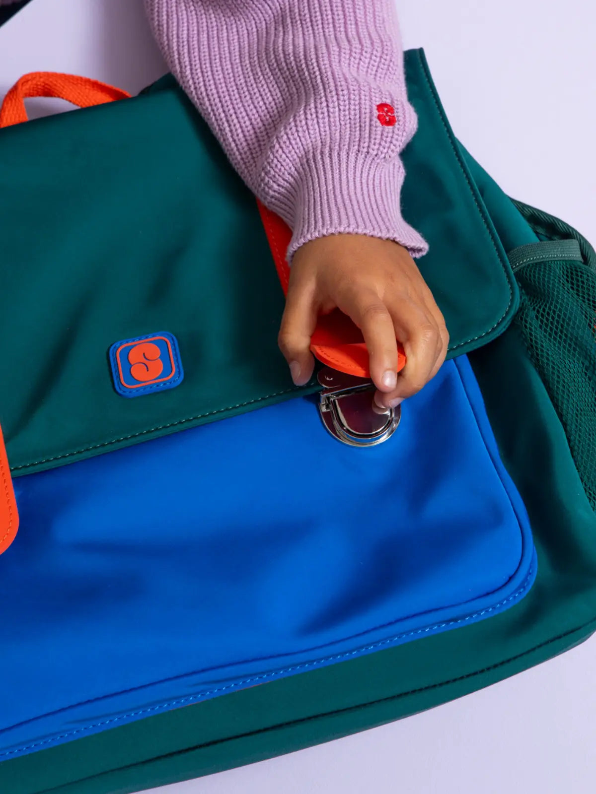 Le cartable Vert et bleu