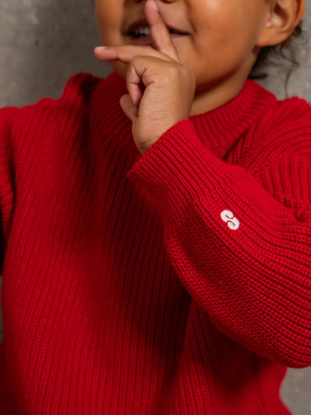 Le pull 100% coton  Rouge coquelicot