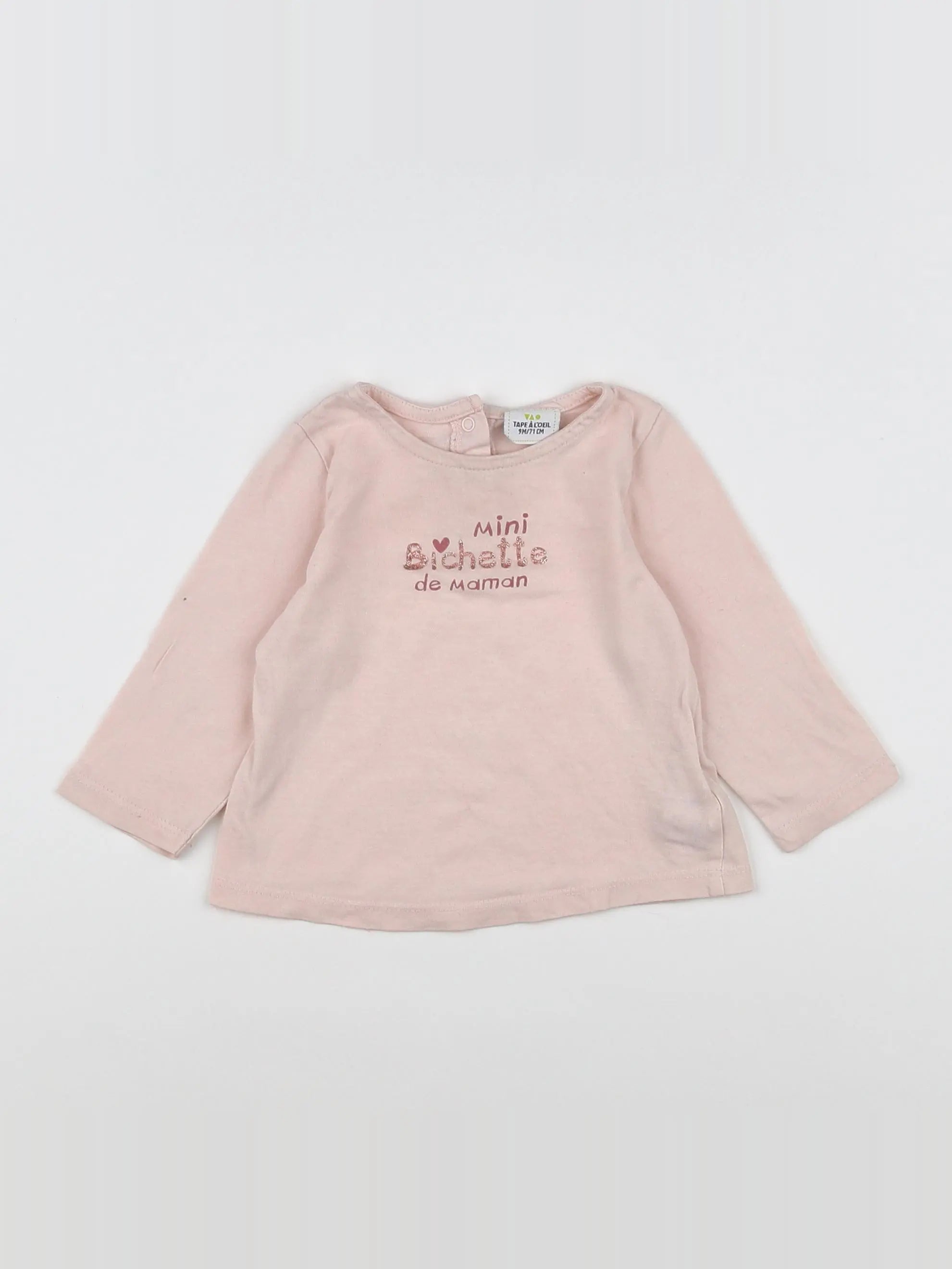 Tape à l'oeil - tee-shirt rose - 9 mois