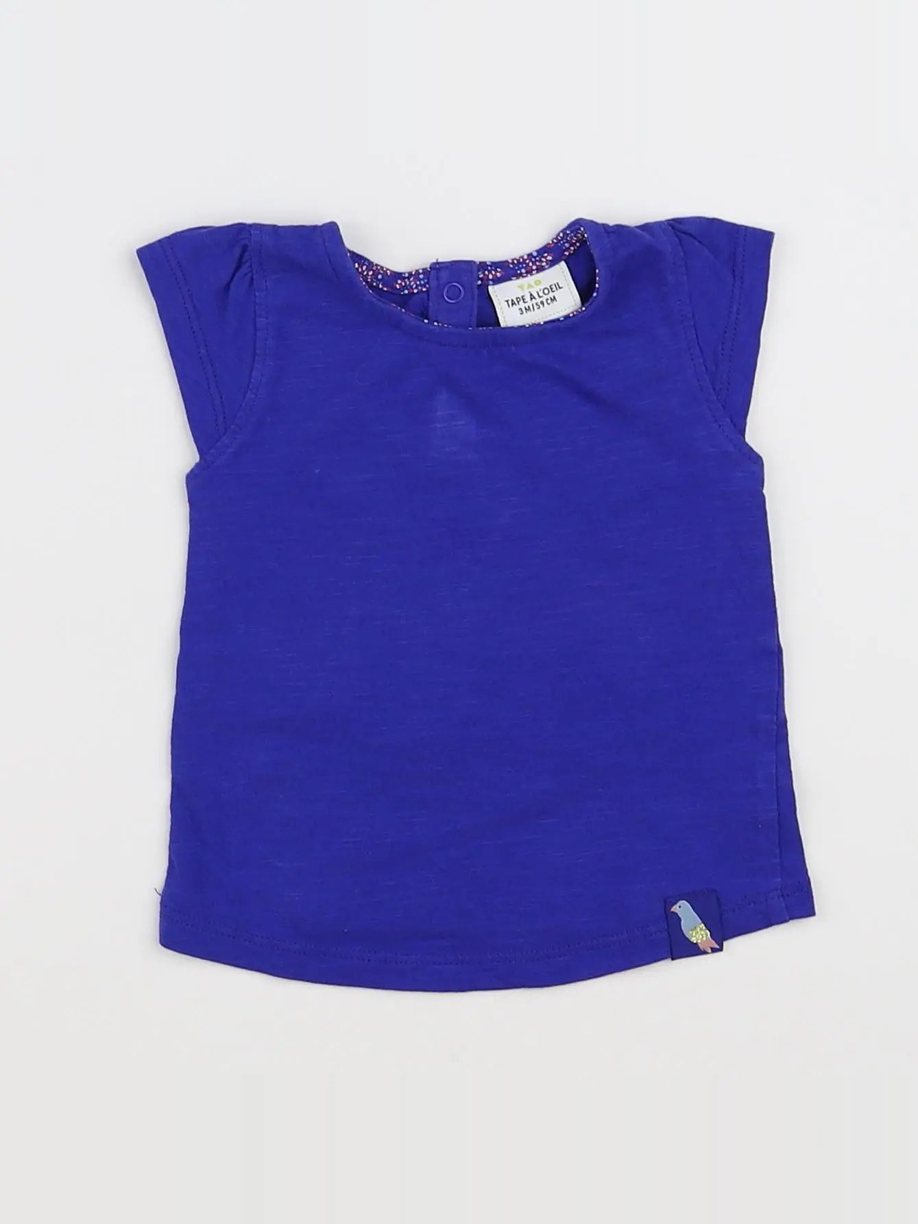 Tape à l'oeil - tee-shirt bleu - 3 mois
