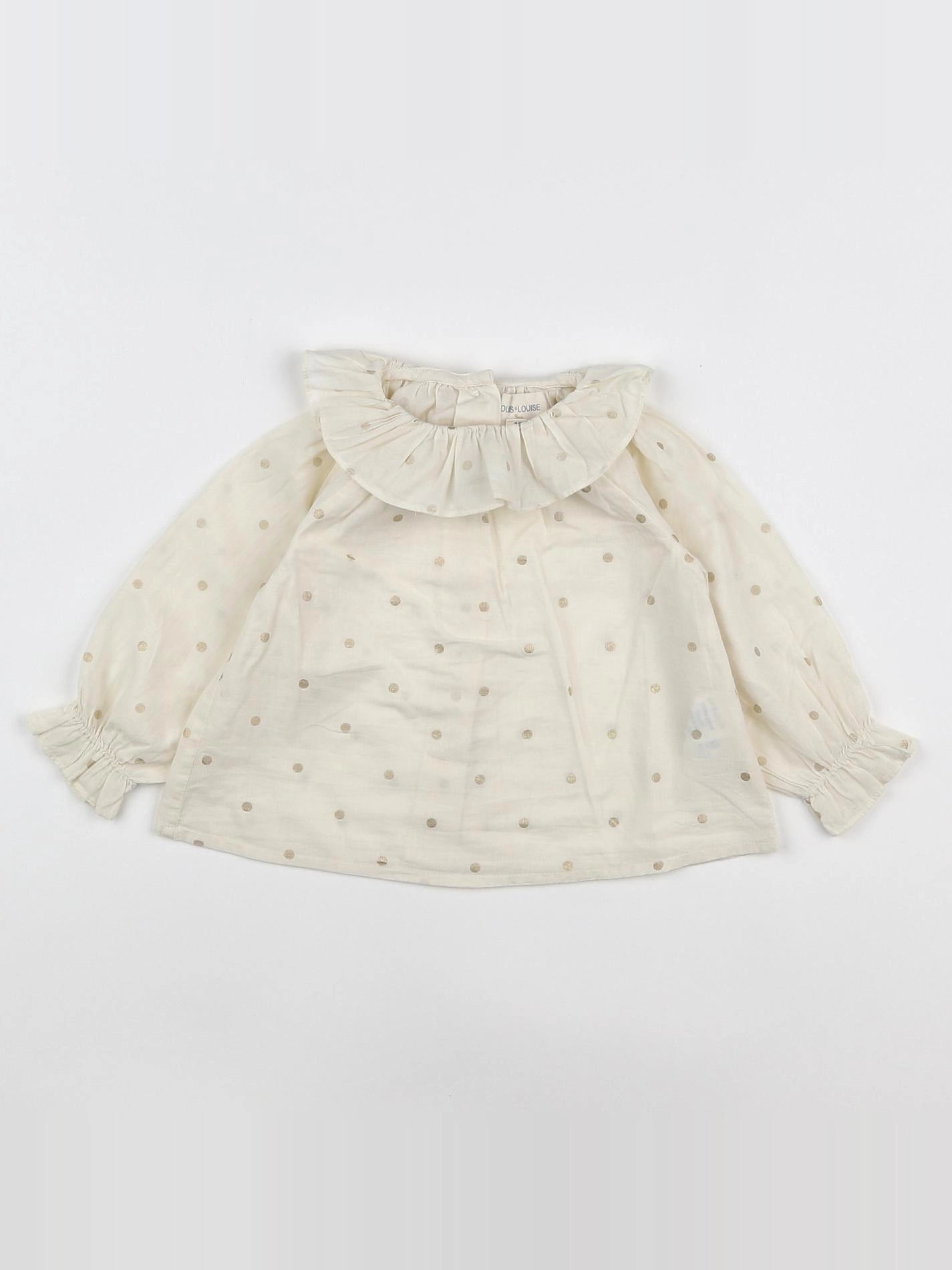 Louis Louise - blouse beige - 12 mois