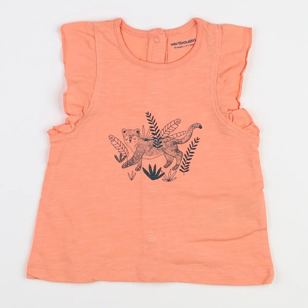 Vertbaudet - tee-shirt rose - 9 mois