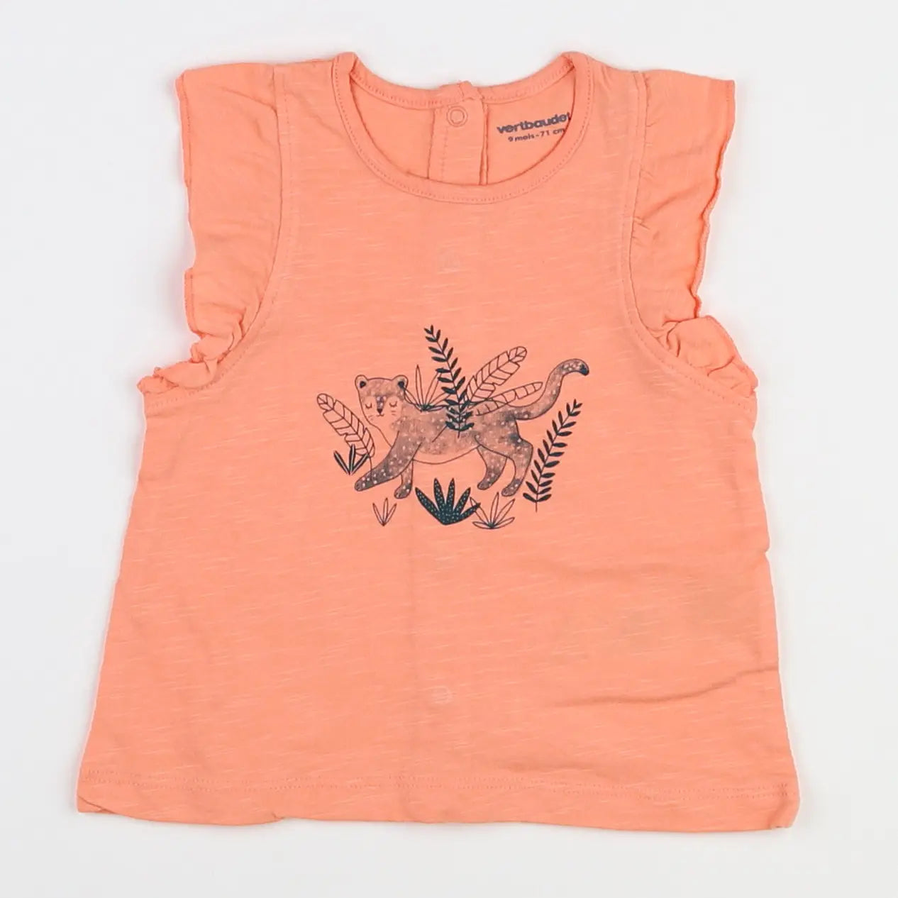 Vertbaudet - tee-shirt rose - 9 mois