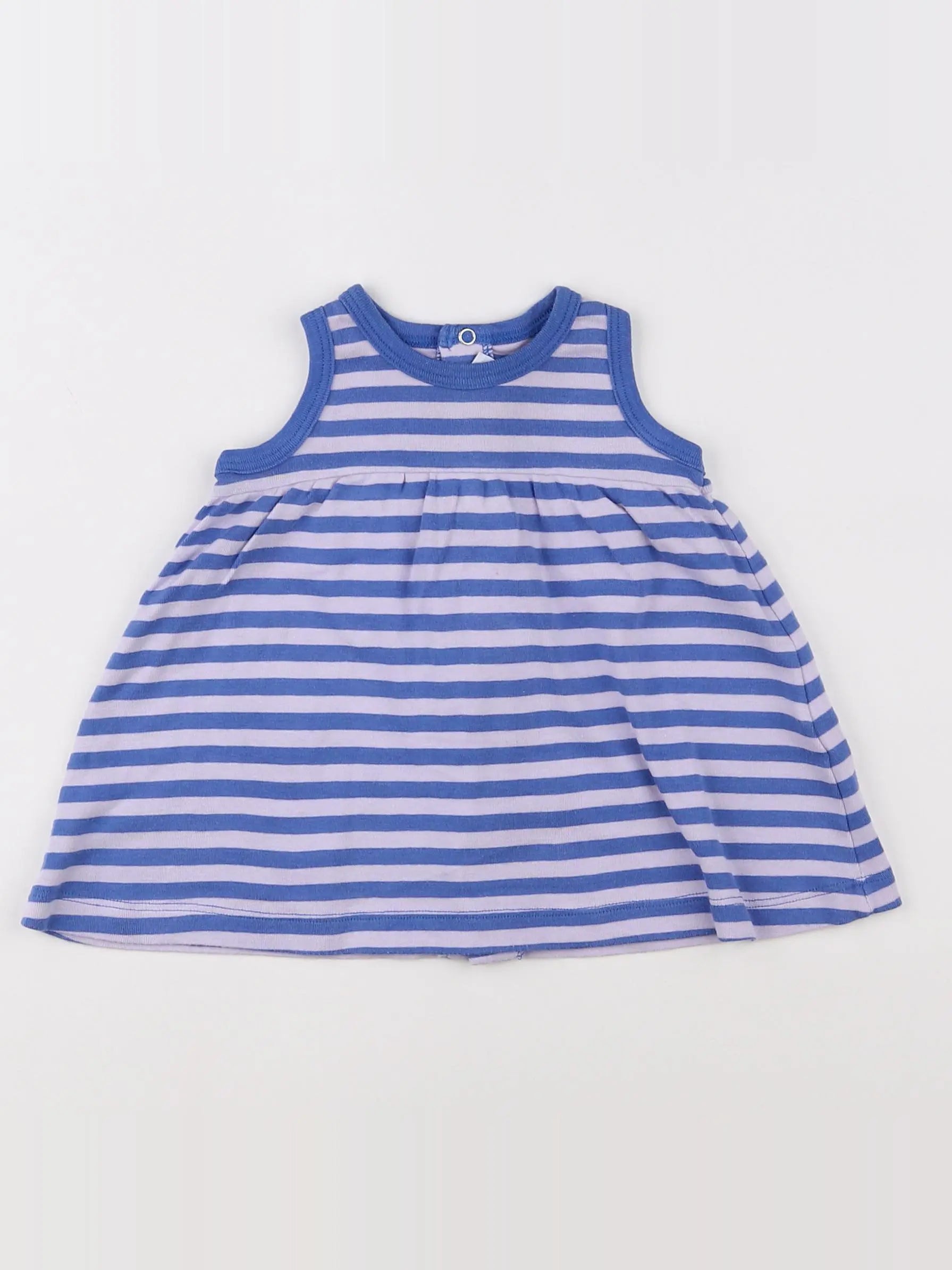 Petit Bateau - robe bleu - 3 mois