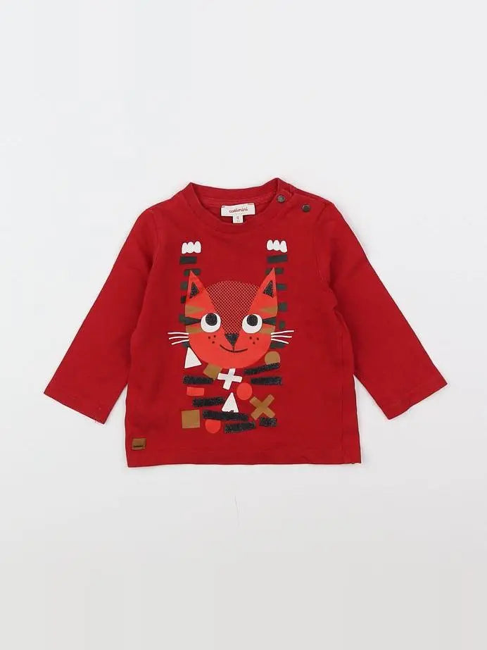 Catimini - tee-shirt rouge - 9 mois